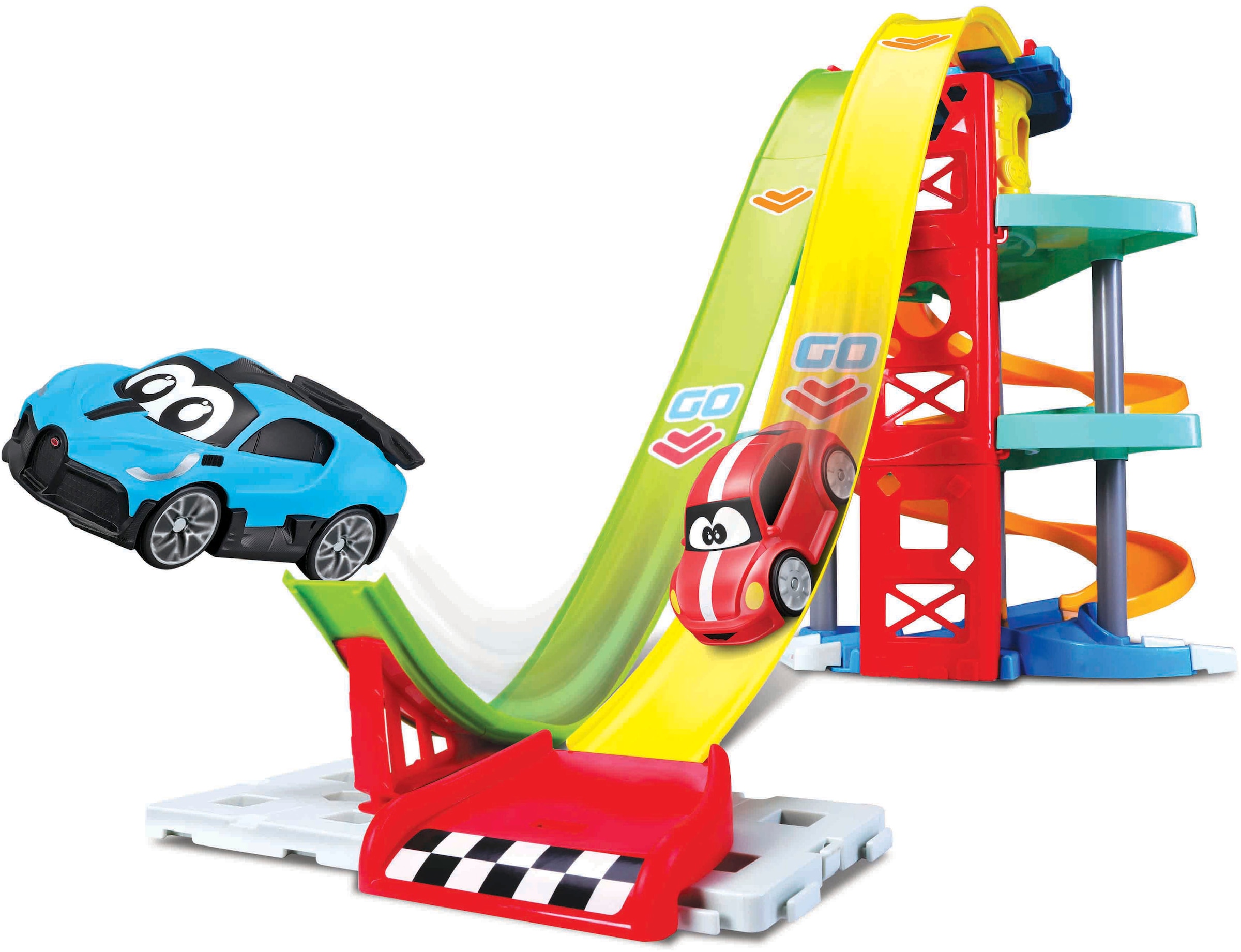 bbJunior Autorennbahn »Launch & Race Tower«, inklusive 2 Fahrzeuge