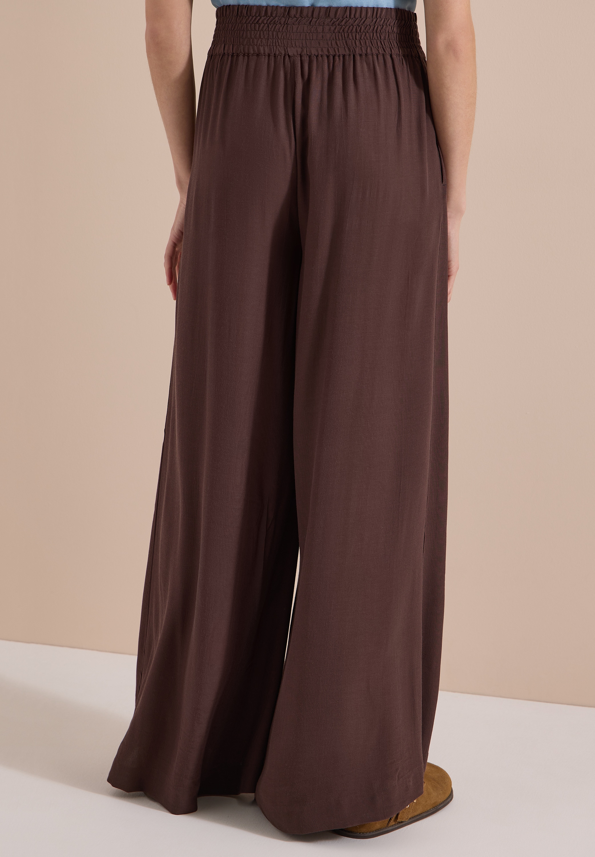 Cecil Stoffhose  Loose Fit, Viskose, feine Struktur