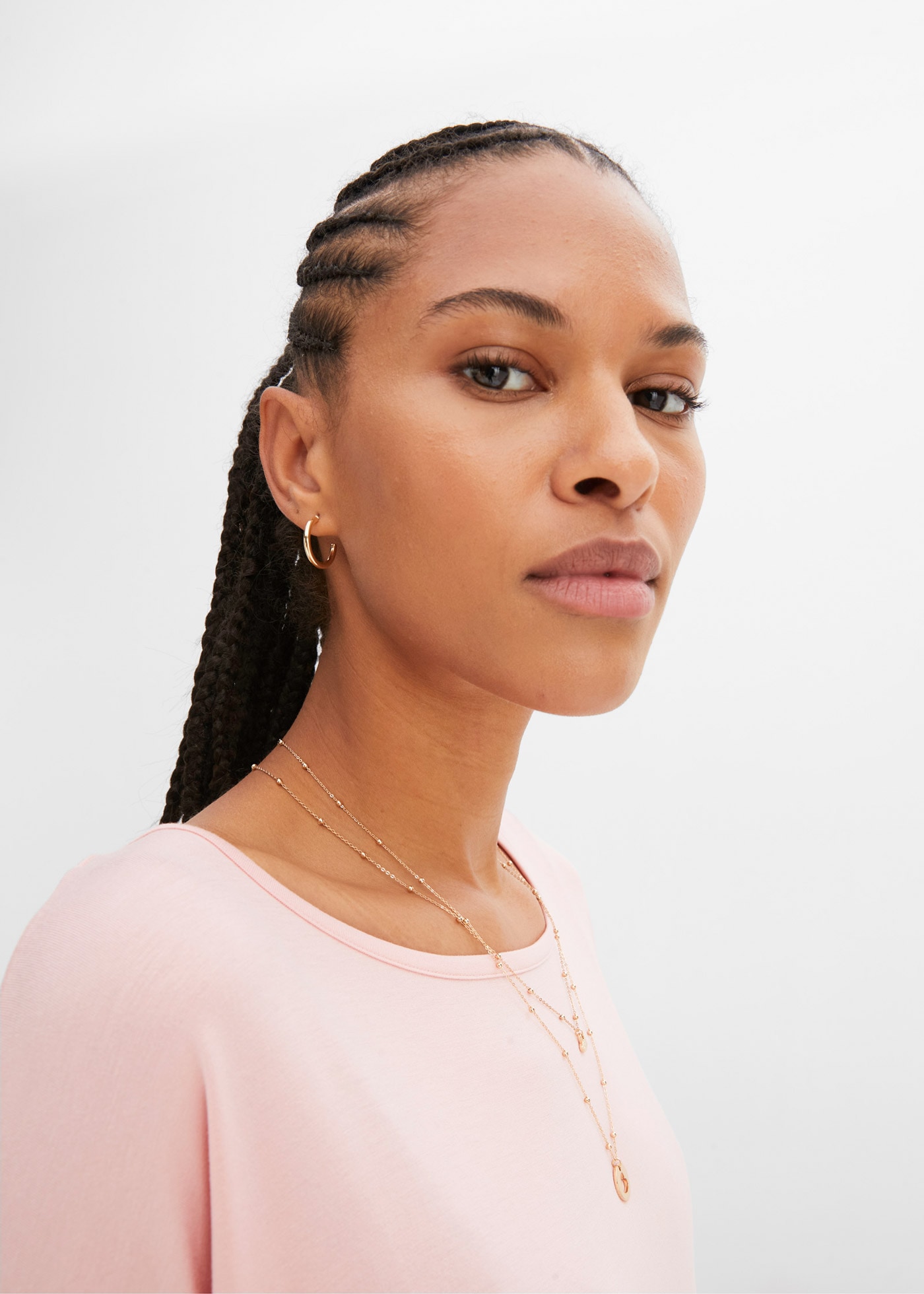 bonprix T-Shirt Oversize-Passform, Halbarm, U-Boot Ausschnitt