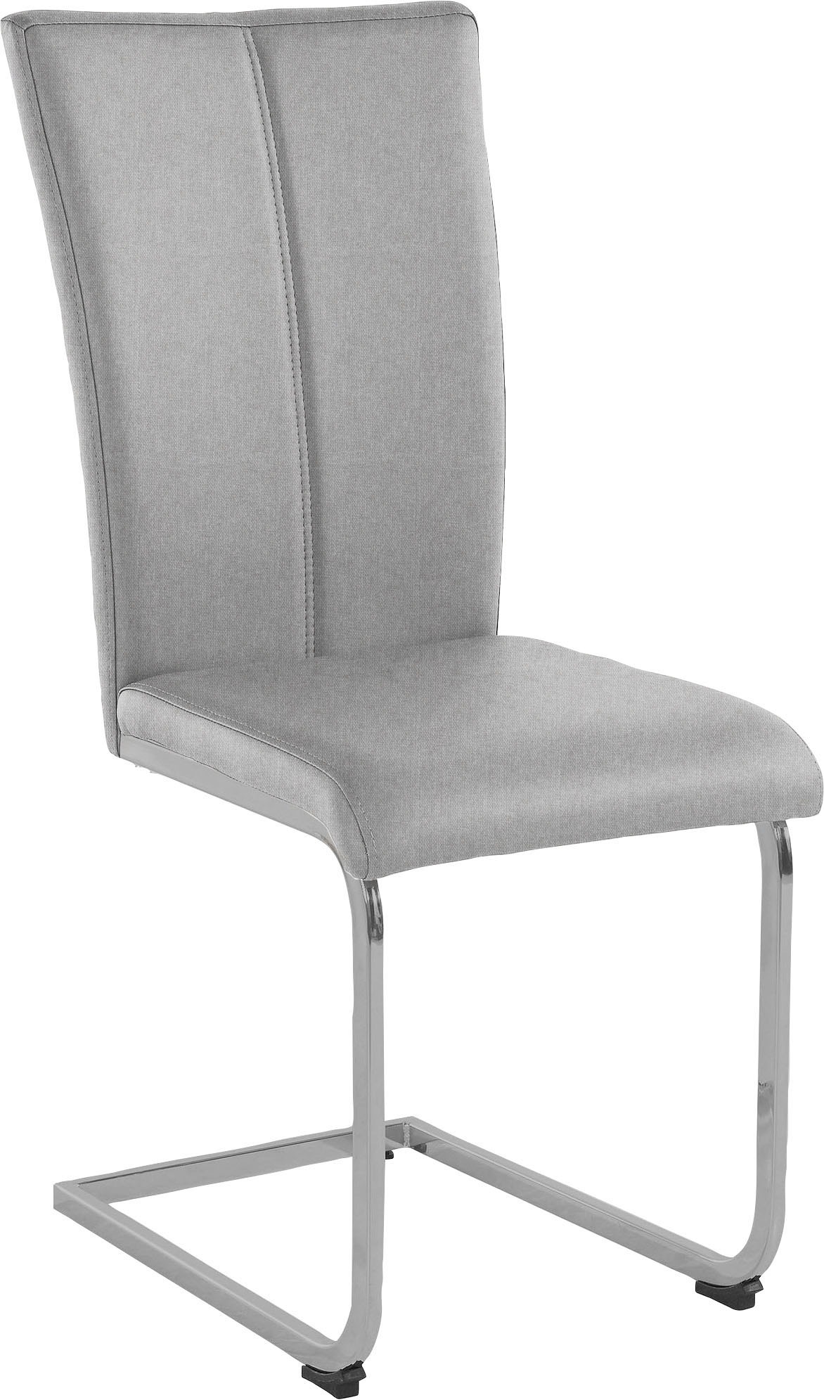 Home affaire Freischwinger »Alex«, (Set), 2 St., Struktur 1, Stuhl belastbar bis 120 Kg, Gestell im Chrom-Look