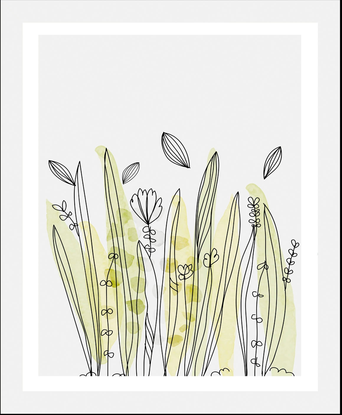 queence Bild »Fila« Blumen | Blumenbilder | Gräser | Pflanzen | Pflanzenbilder 1 Stk. tlg. gerahmt