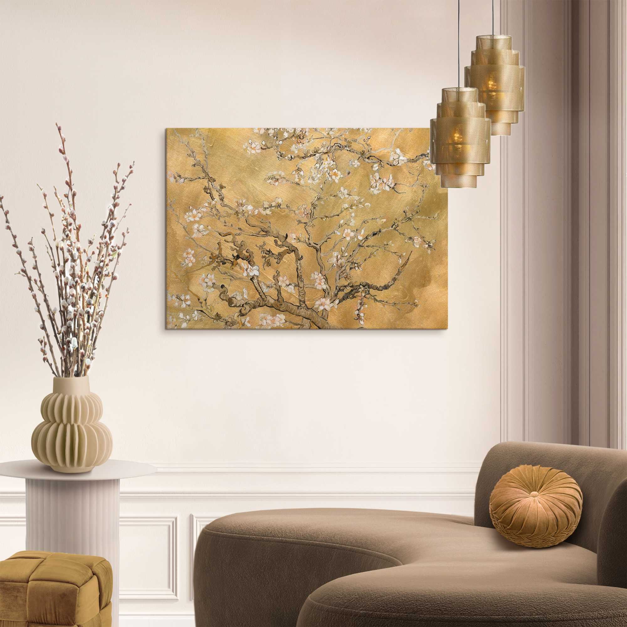 Reinders! Leinwandbild »Van Gogh - almondblossom«, Wohnzimmer - Gold - Leinwand - Berühmte Künstler - 70x50 cm