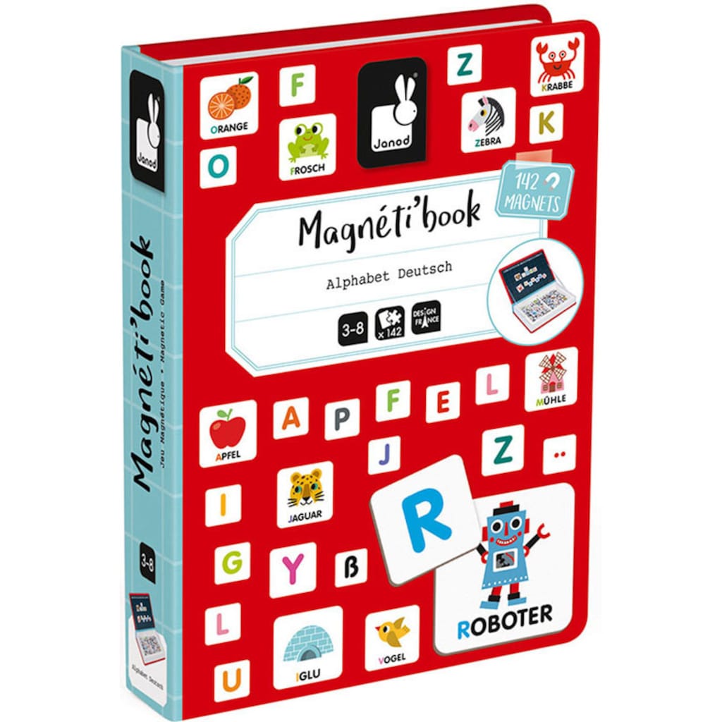 Janod Lernspielzeug »Magnetbuch - Alphabet«