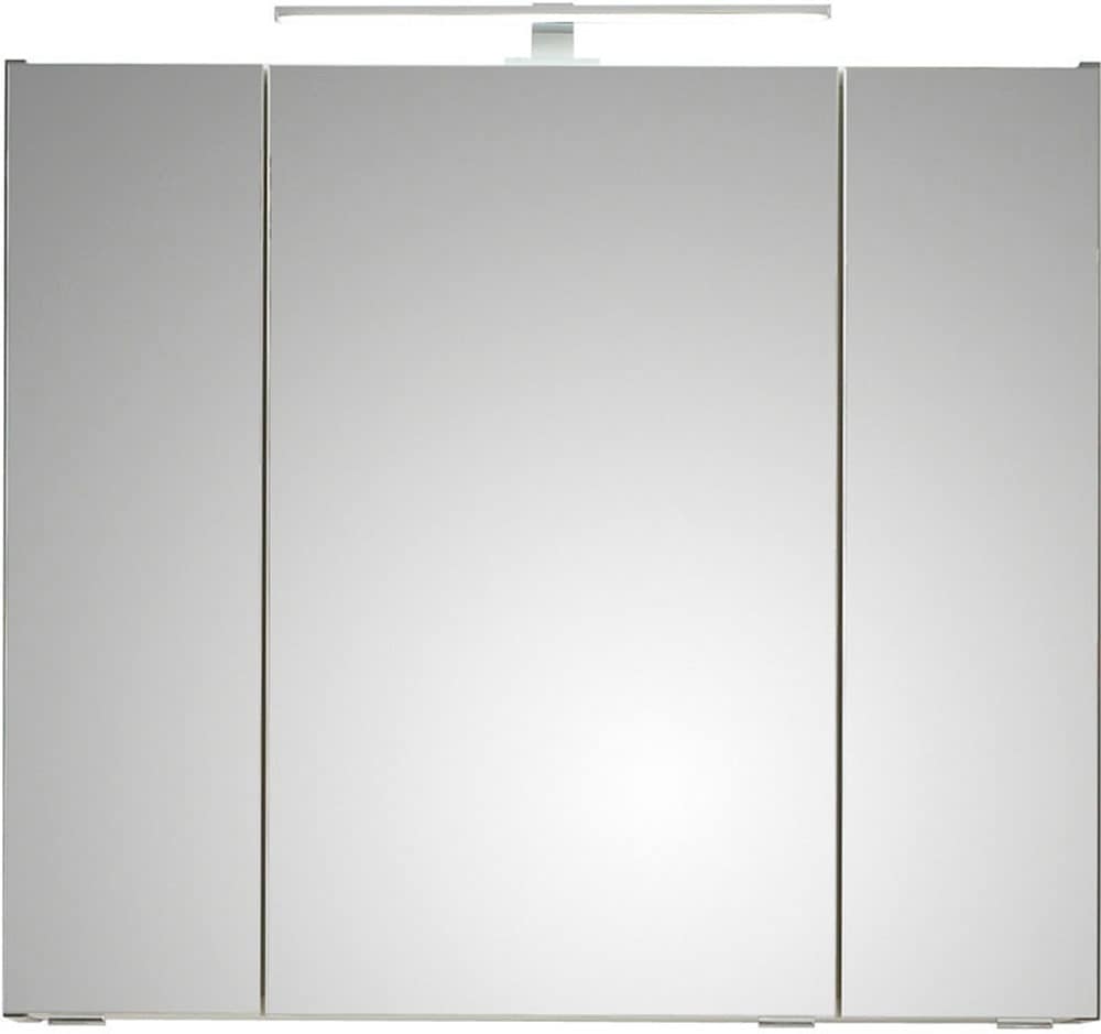 Saphir Badmöbel-Set »Quickset 3-teilig, Keramik-Waschtisch und LED-Spiegelschrank« 5 Stk. tlg.