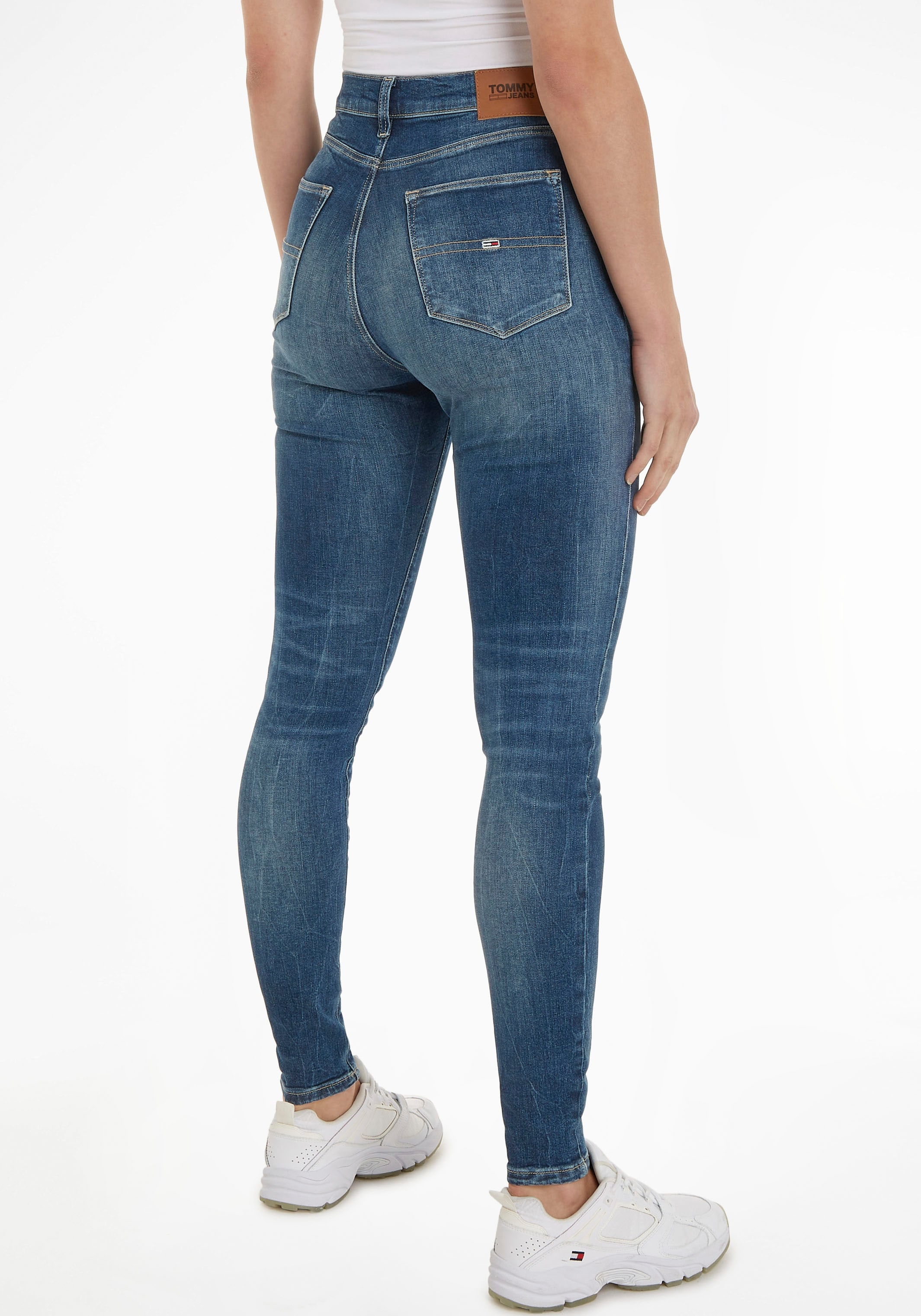 Tommy Jeans Skinny-fit-Jeans »Jeans SYLVIA SSKN HR und im mit Online Logobadge Labelflags Shop OTTO CG4«