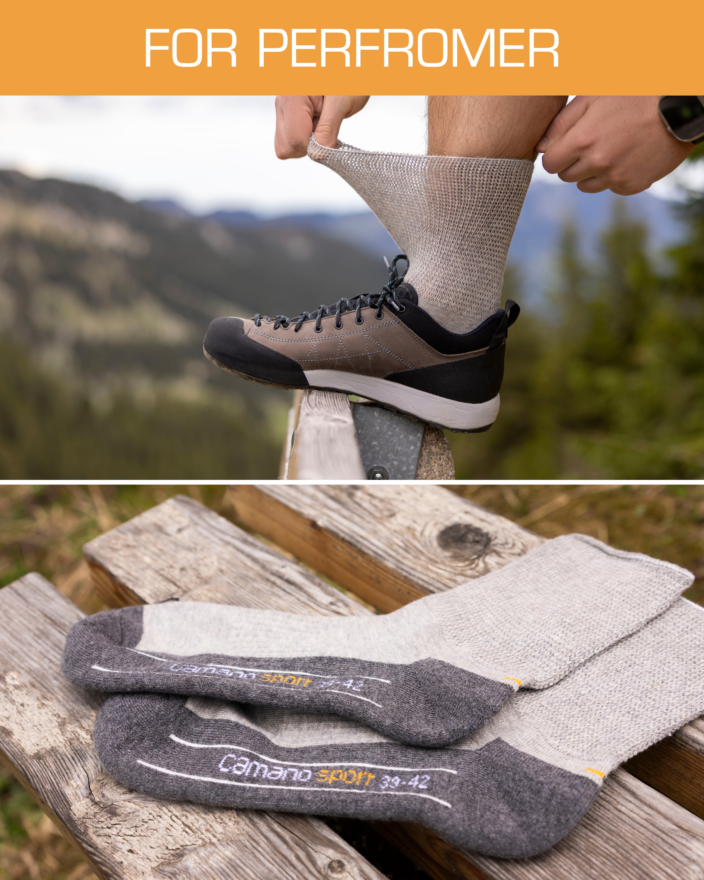 Camano Socken »function« 4 Stk. tlg. perfekte Feuchtigkeitsregulation