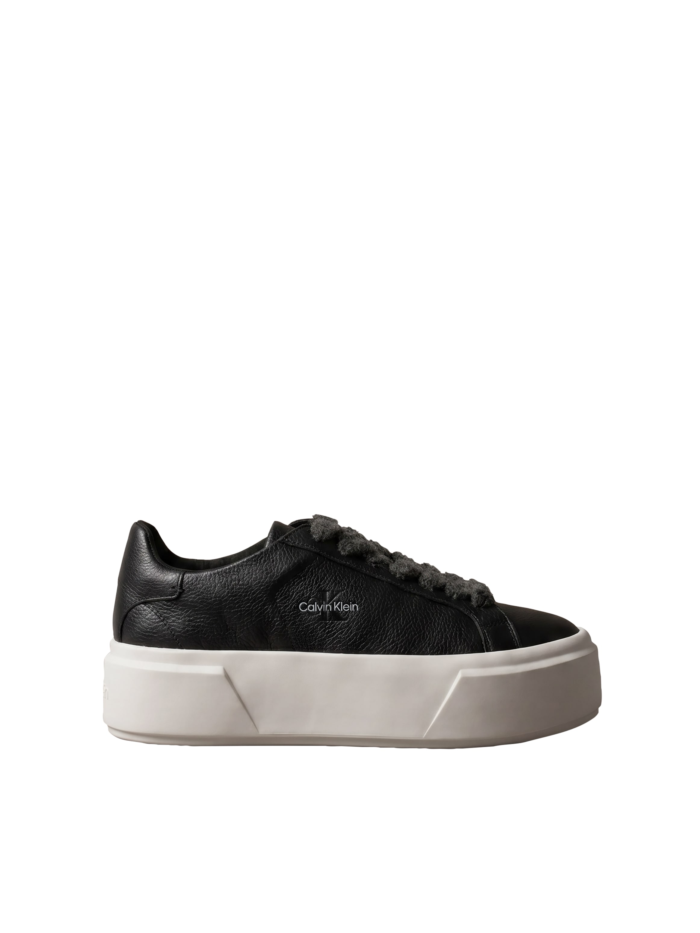 Calvin Klein Plateausneaker »FLATFORM LACEUP LTH WL«  Halbschuh, Freizeitsneaker mit seitlichem CK-Logo