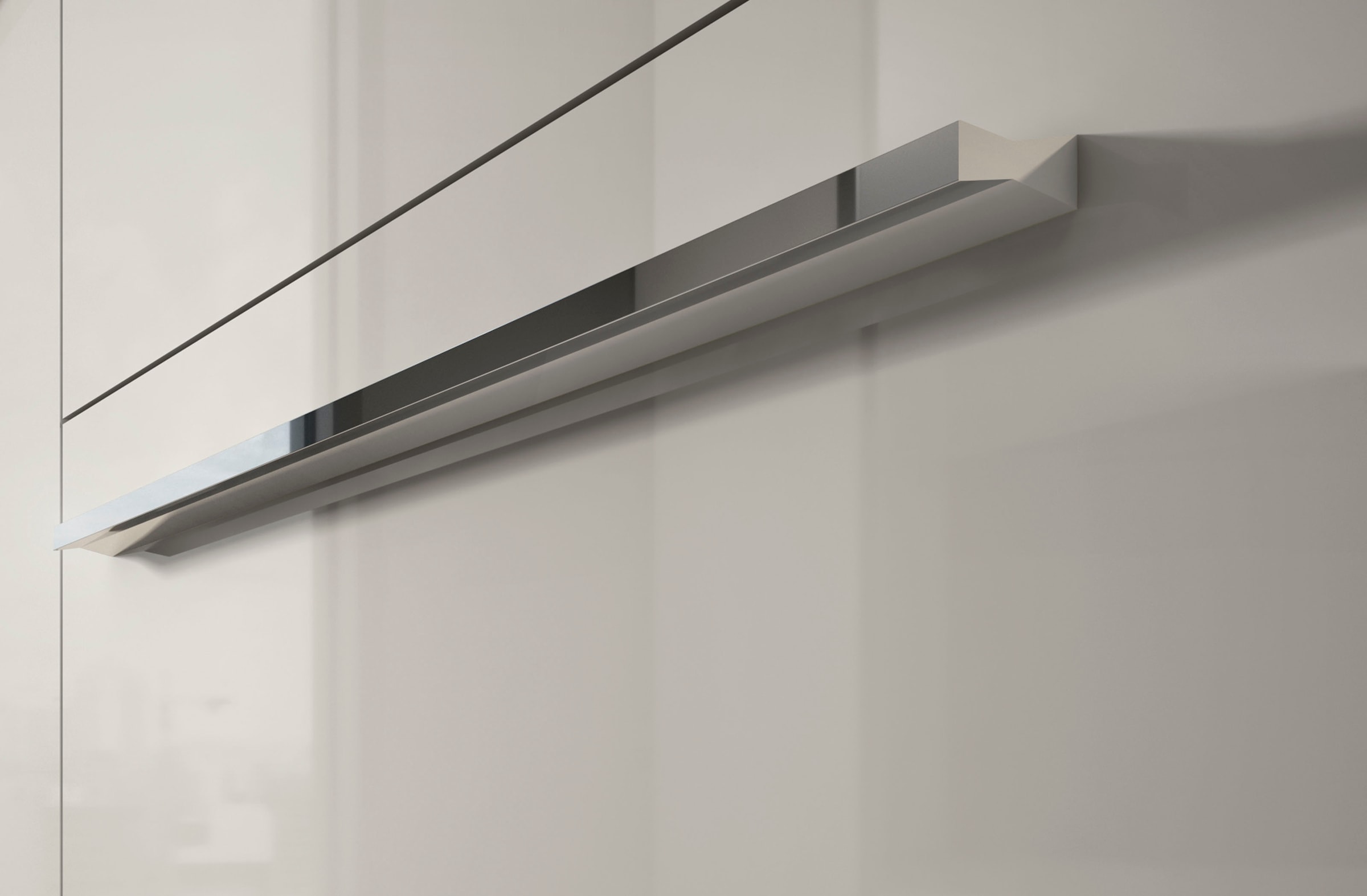 PLACES OF STYLE Drehtürenschrank »Piano, inklusive Rahmen und Beleuchtung, soft-close-Funktion« viele Breiten zur Auswahl, 226cm hoch, mit jeweils 2 Schubladen,  beige oder weiß, UV lackiert, Hochglanzfronten, FSC-zertifiziert