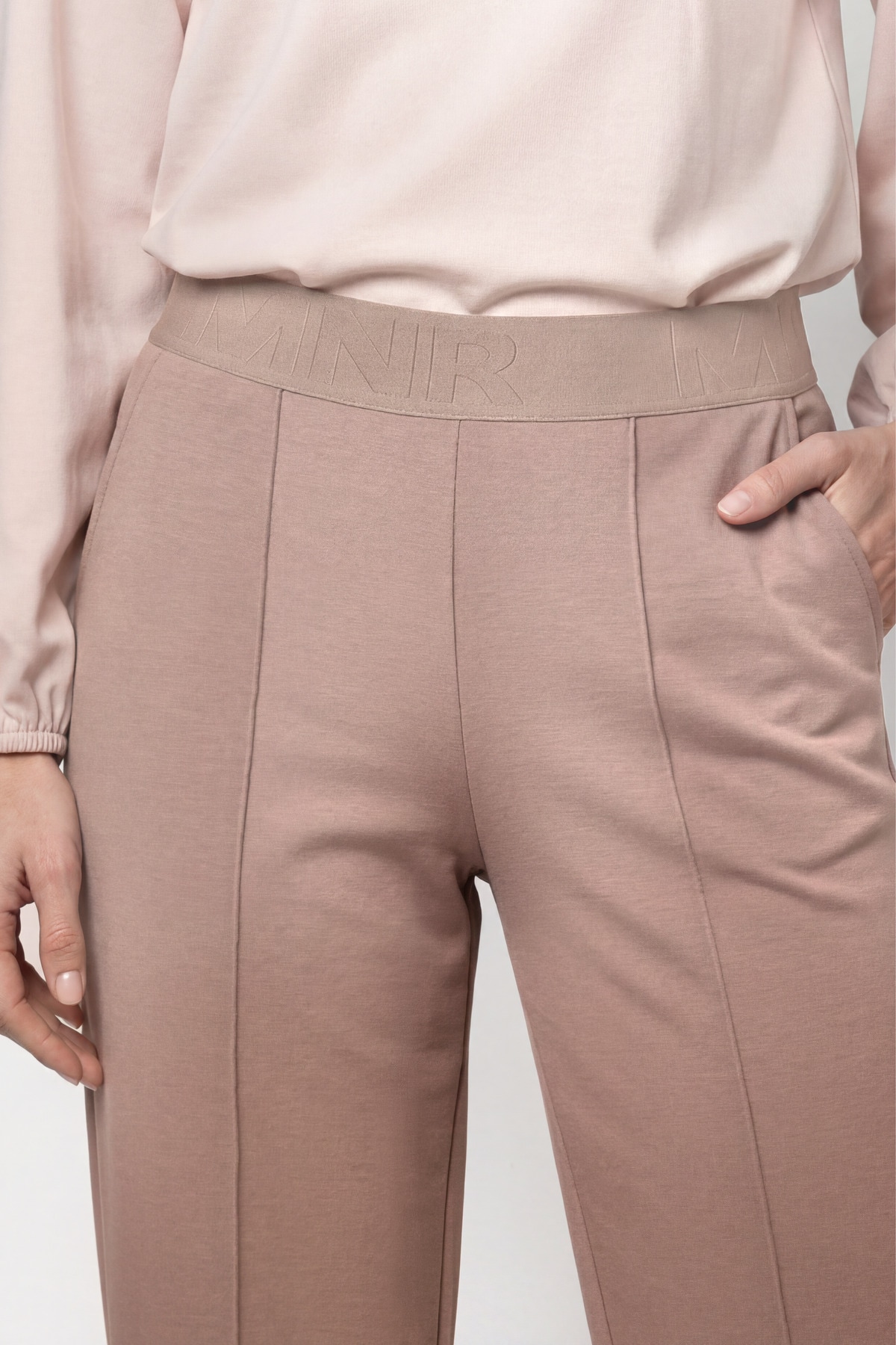Monari Schlupfhose »Hose Bella Basic Regular«  Regular fit mit elastischem Bund
