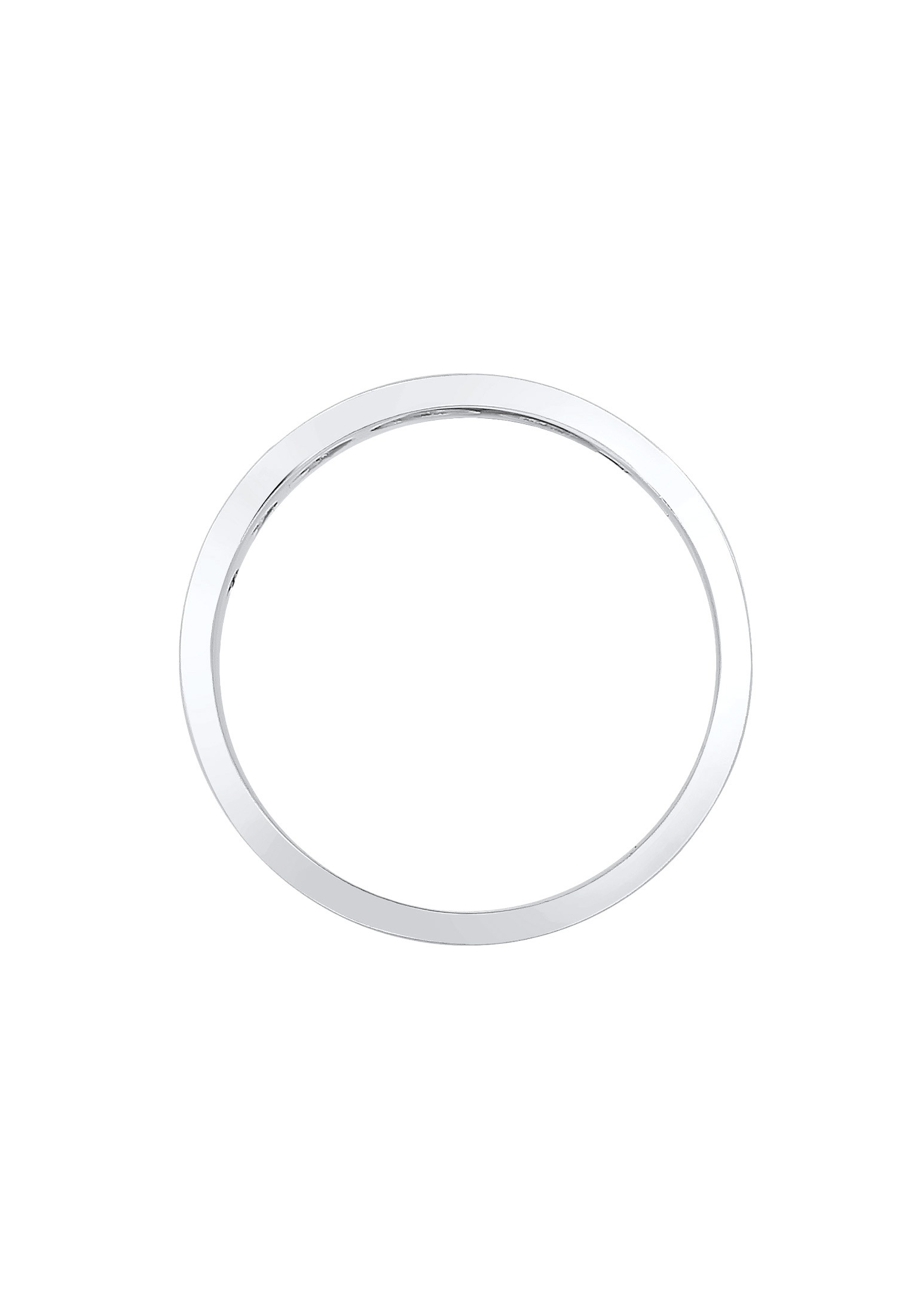 Elli Silberring »Ring Mond Halbmond Bandring Astro 925 Silber vergoldet«