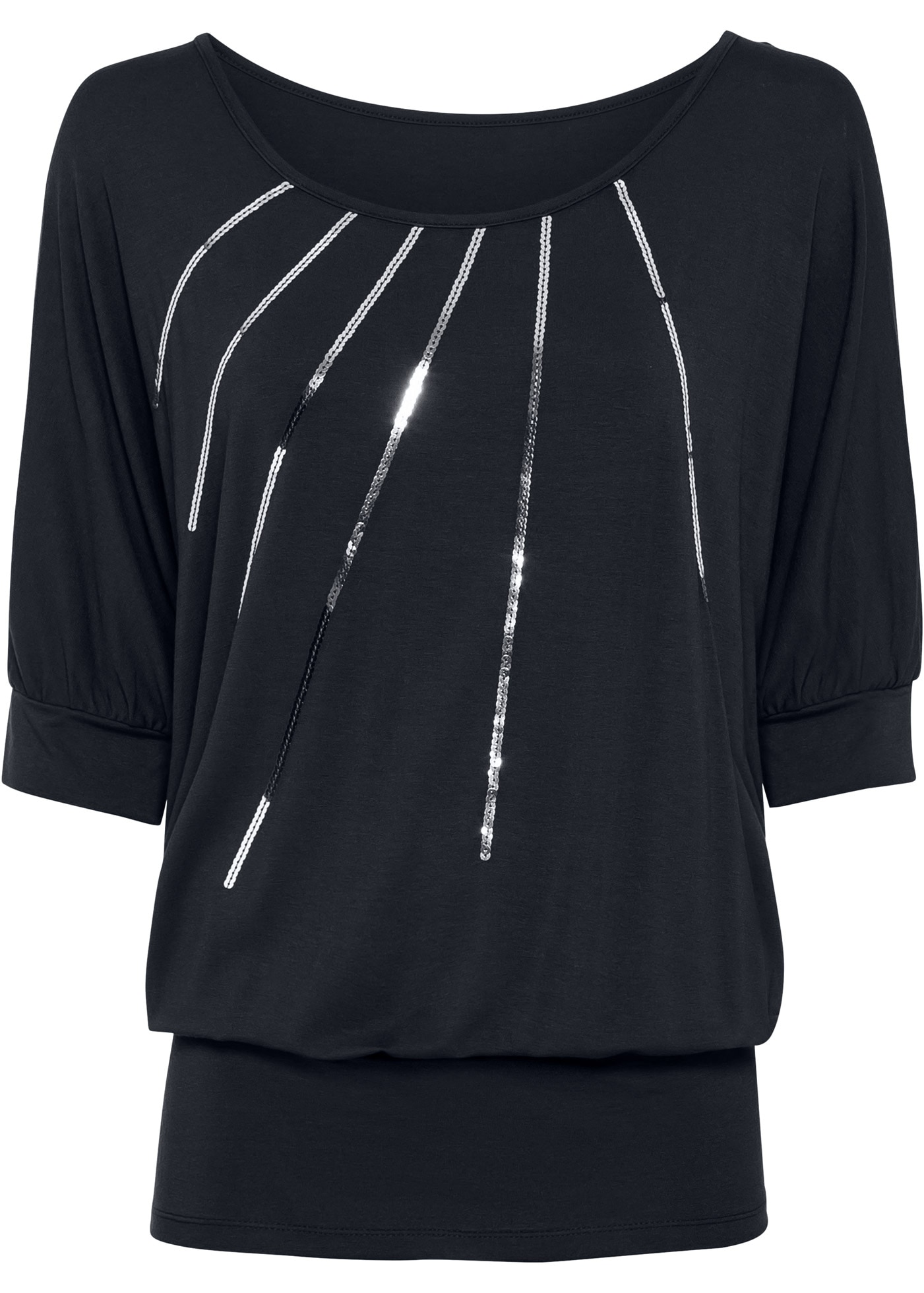 bonprix T-Shirt »Shirt aus fließendem Viskose-Mix« Shirt aus fließendem Viskose-Mix