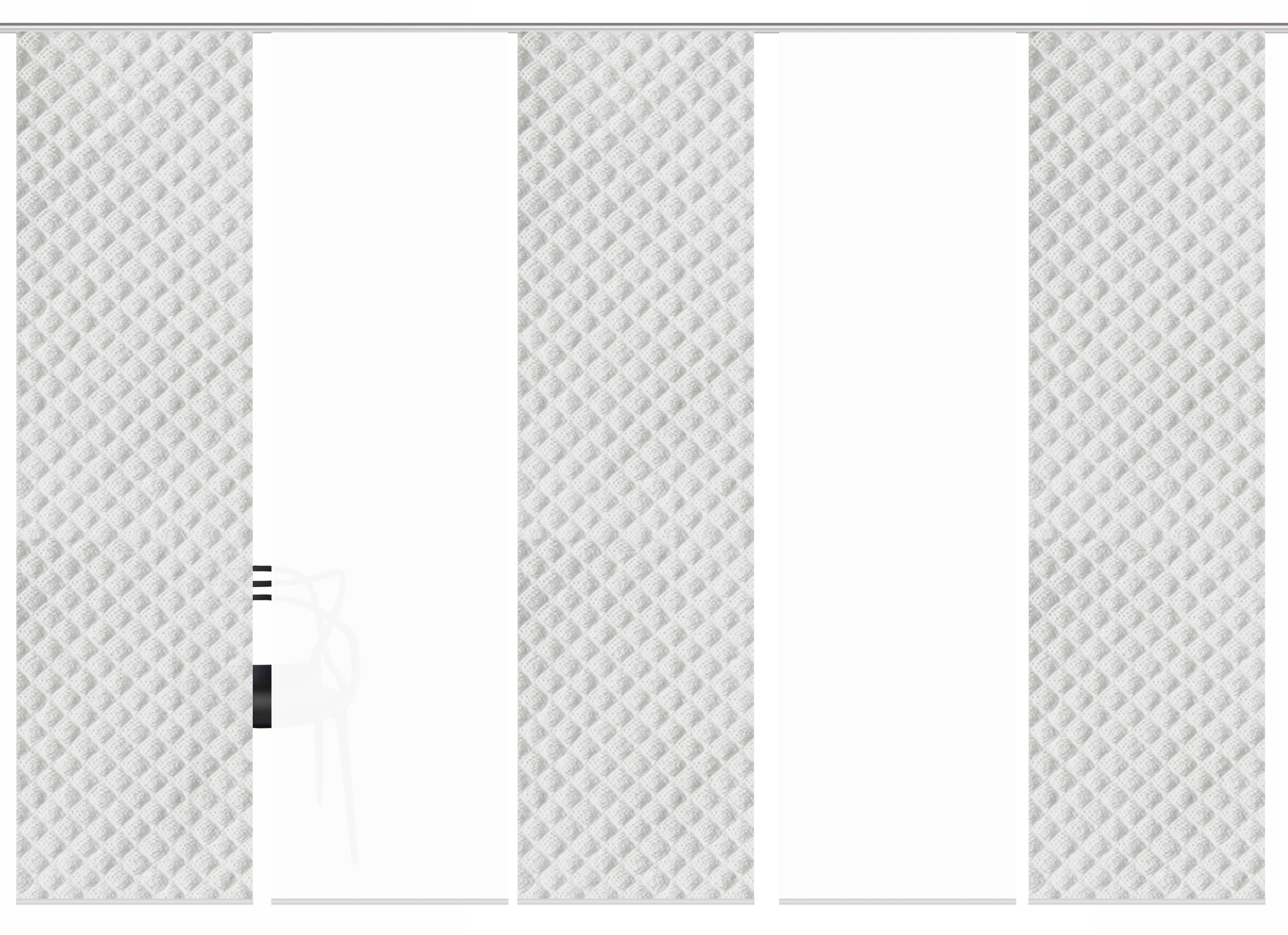 HOME WOHNIDEEN Schiebegardine »MARPENT 5er SET«, (5 St.), Schiebevorhang Digidruck 5er Set MARPENT