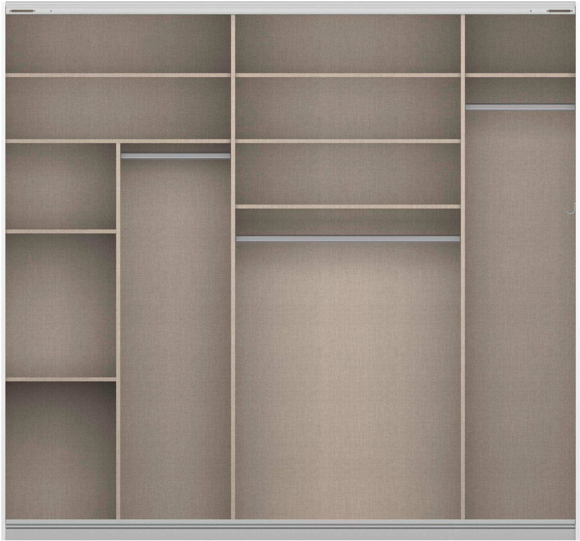 rauch Schwebetürenschrank »Quadra« inkl. Wäscheeinteilung und zusätzlichen Einlegeböden