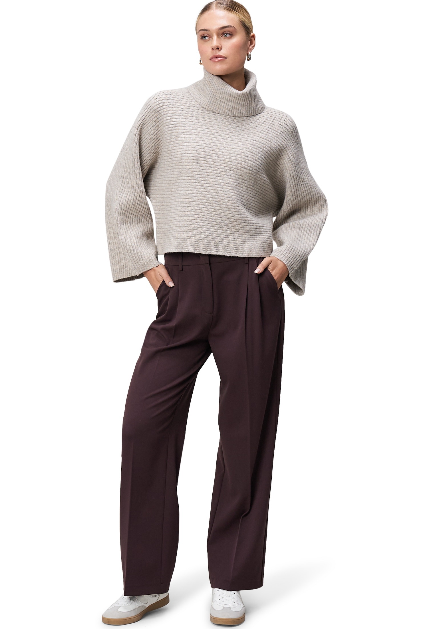 Zero Strickpullover »Strickpullover mit Rollkragen«