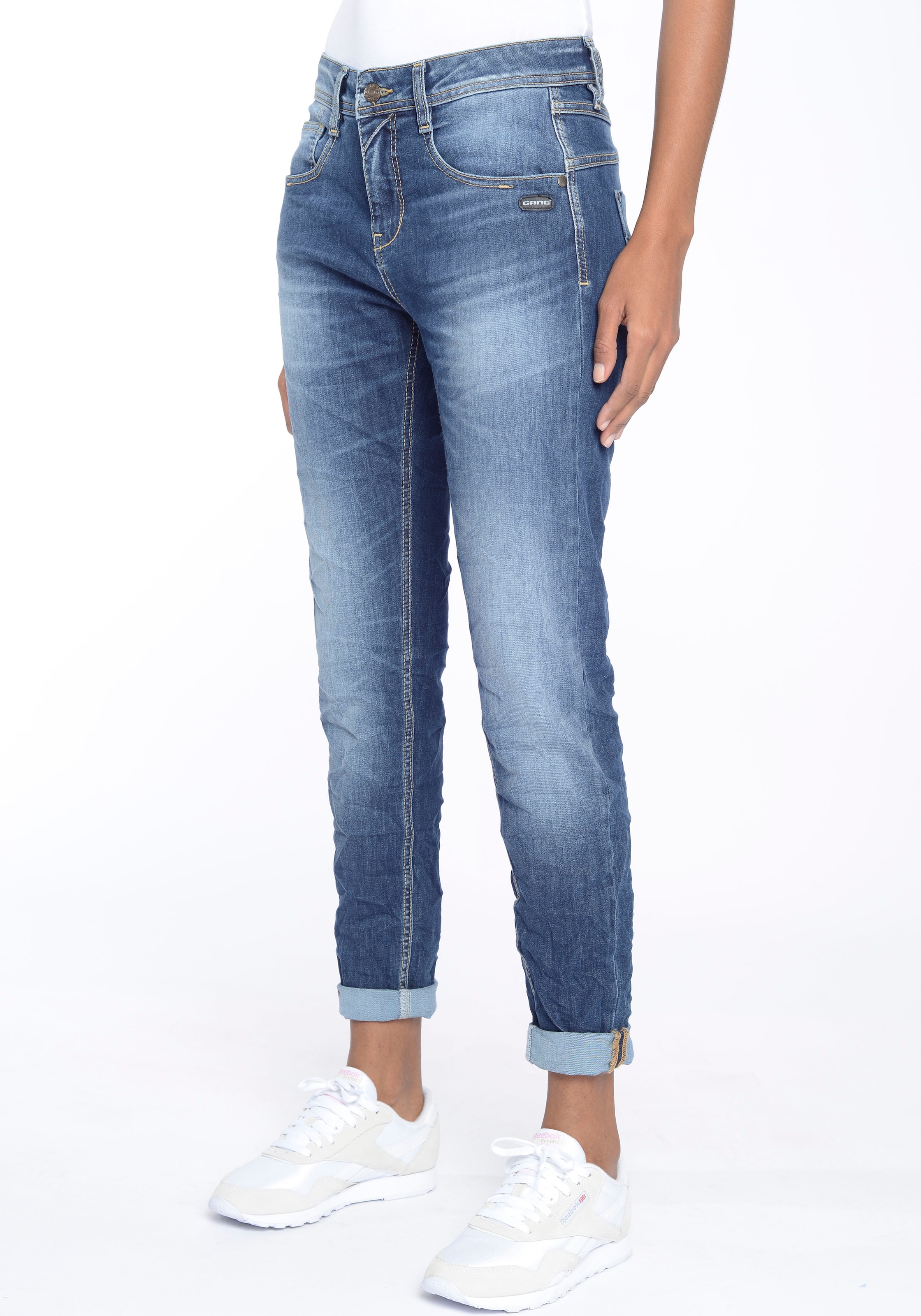GANG Relax-fit-Jeans »94AMELIE«, perfekter Sitz durch Elasthan-Anteil