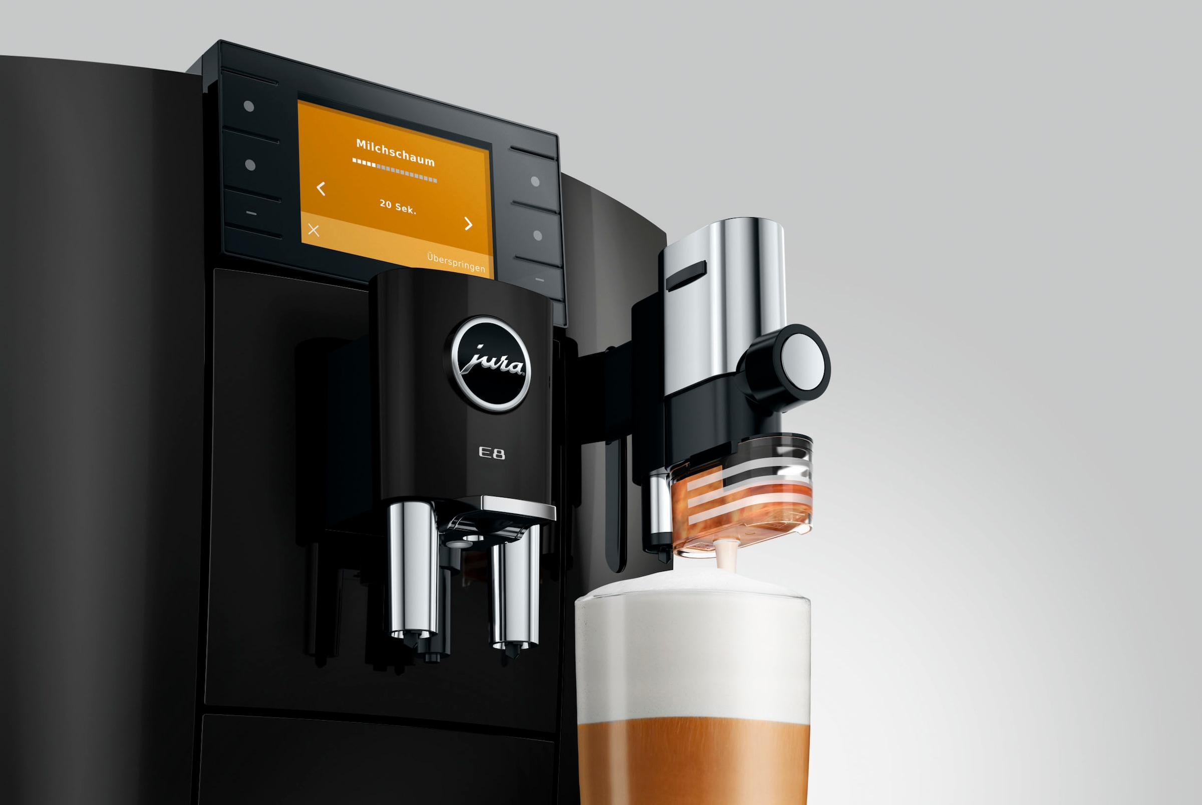 JURA Kaffeevollautomat »15745 E8 (ED), Piano Black« 27 Spezialitäten, WiFi, Hot & Light Brew, Sweet
