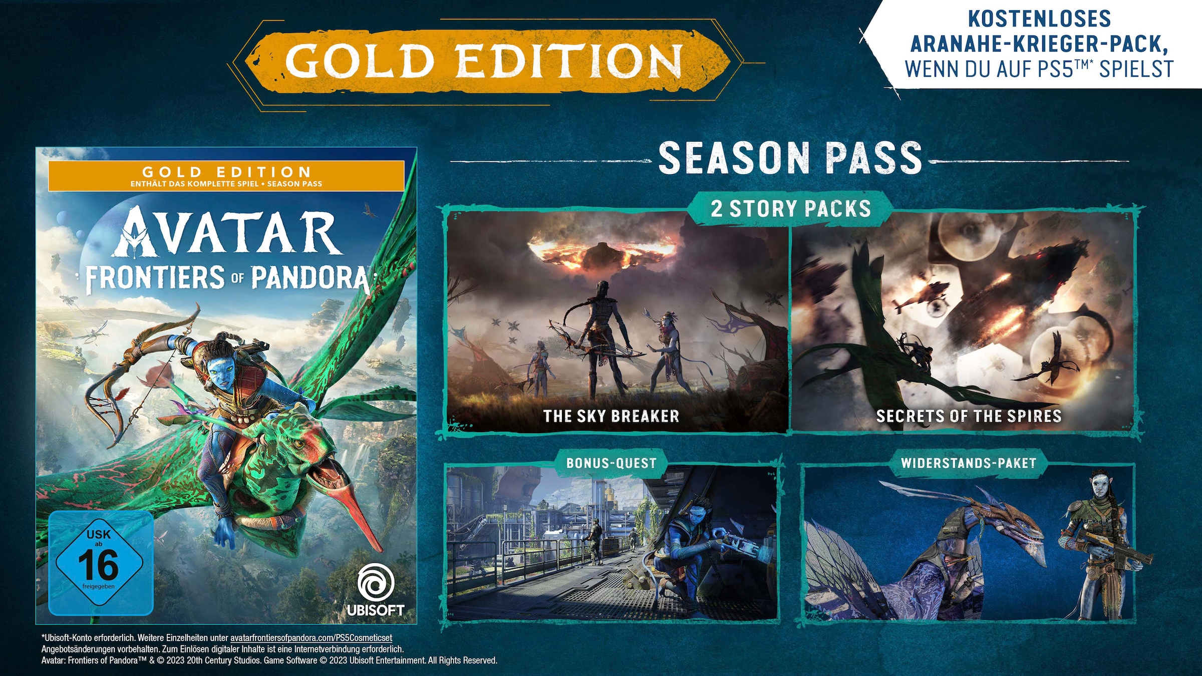 UBISOFT Spielesoftware »Avatar: Frontiers of Pandora Gold Edition«, Xbox Series X