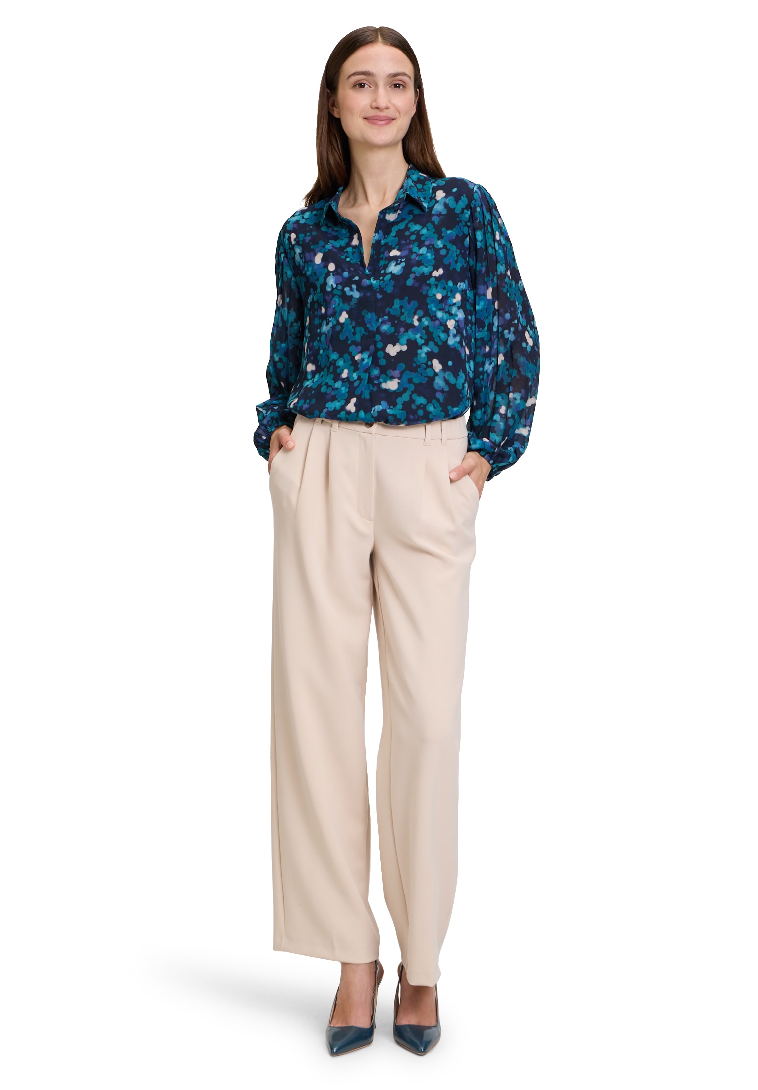 Betty&Co Schlupfbluse »Schlupfbluse mit Plissee«