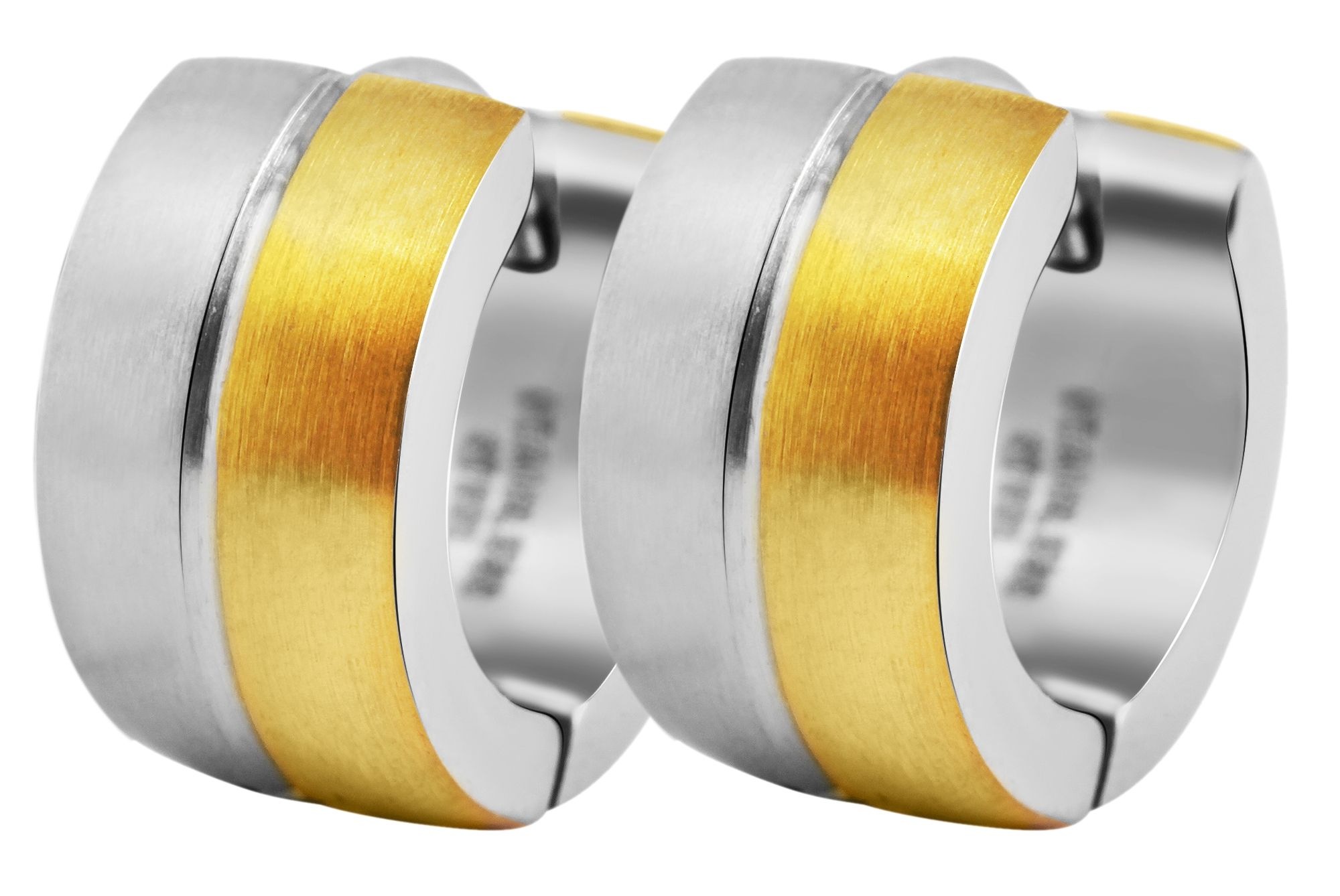 Adelia´s Paar Creolen »Damen Ohrringe ¿ Klappcreole aus Edelstahl«