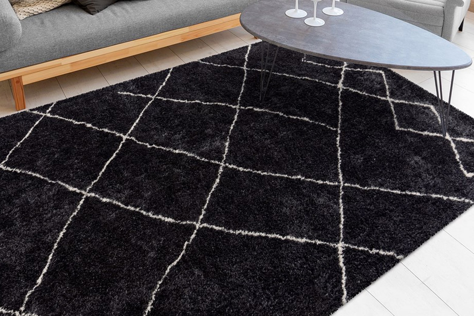 calo-deluxe Hochflor-Teppich »Elvar-5000«, rechteckig, 27 mm Höhe, besonders weich durch Microfaser, Wohnzimmer
