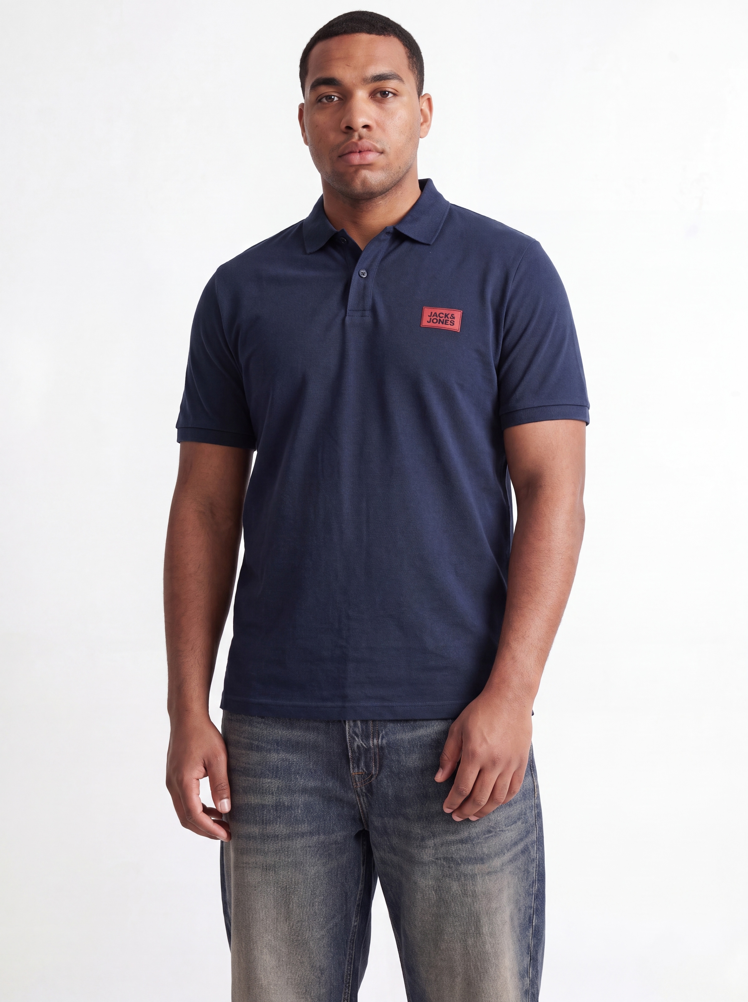 Jack & Jones PlusSize Poloshirt »JJRUSH POLO SS 2PK MP PLS« Packung, 2 Baumwolle, regular fit