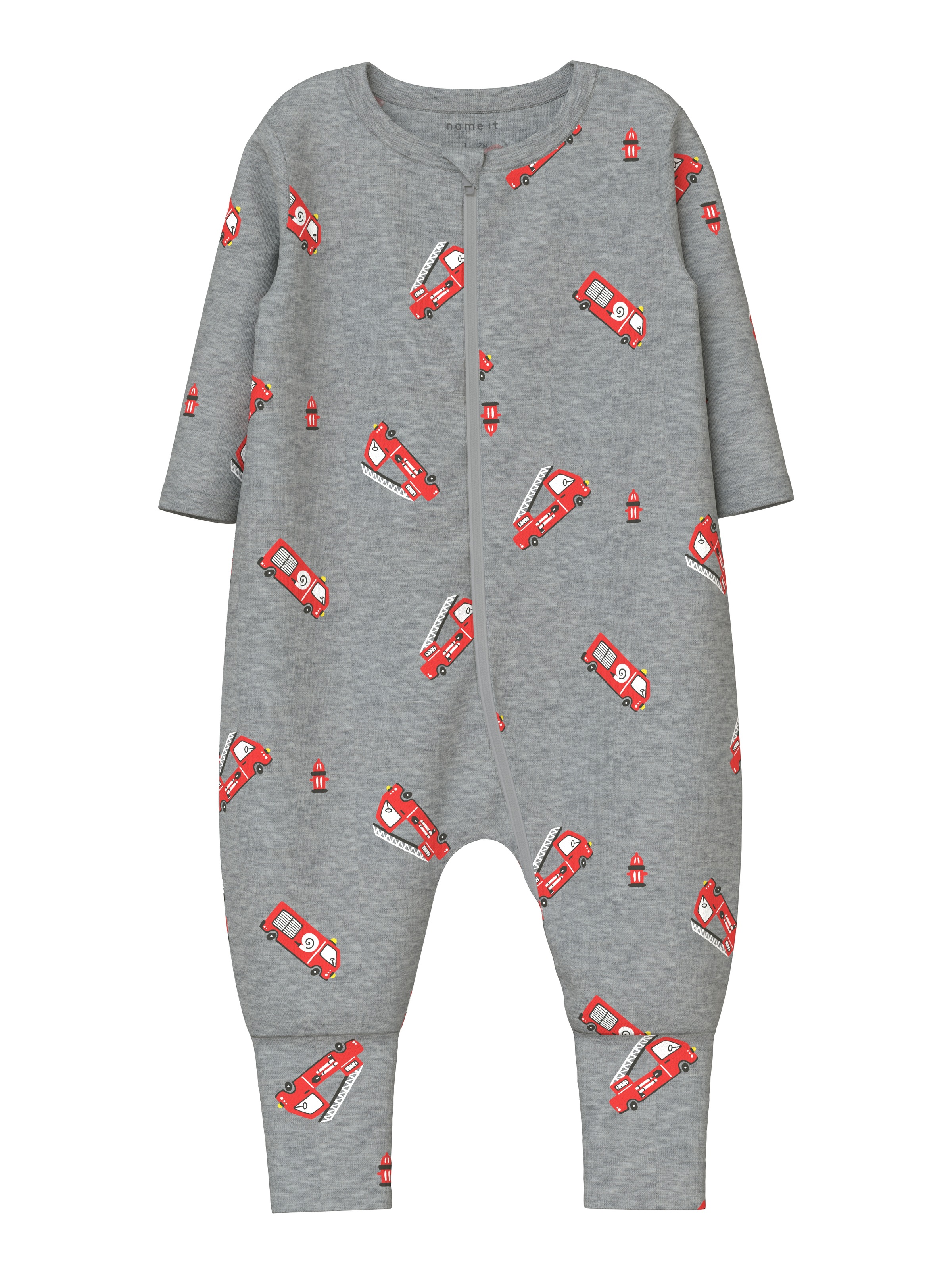 Name It Schlafanzug »NBMNIGHTSUIT 2P ZIP FF FIRETRUCK NOOS« Packung, 2 tlg.