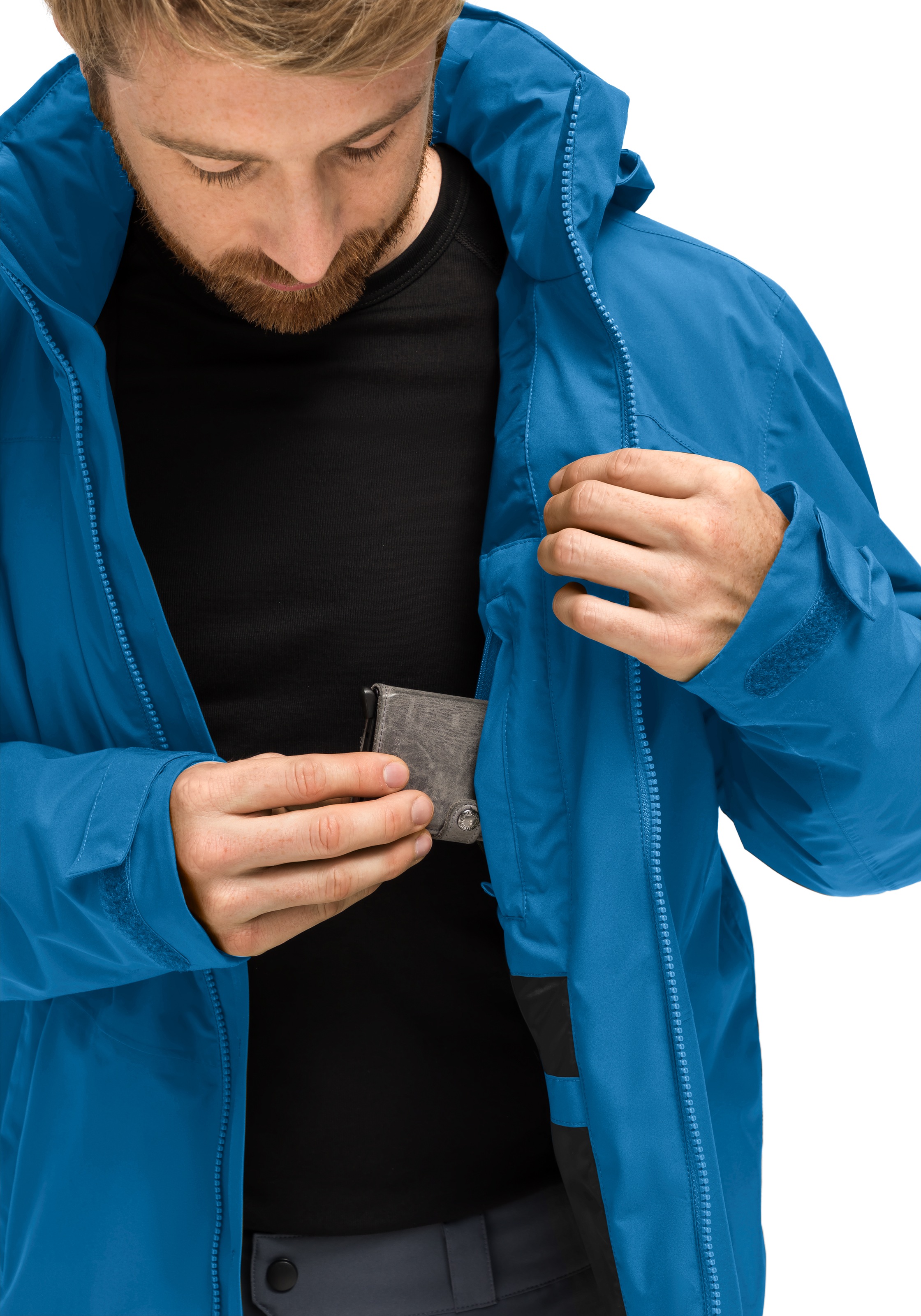 Maier Sports Outdoorjacke »Metor Therm Rec M«, Herren Regenjacke, atmungsaktiv wasserdicht, wattierte Funktionsjacke