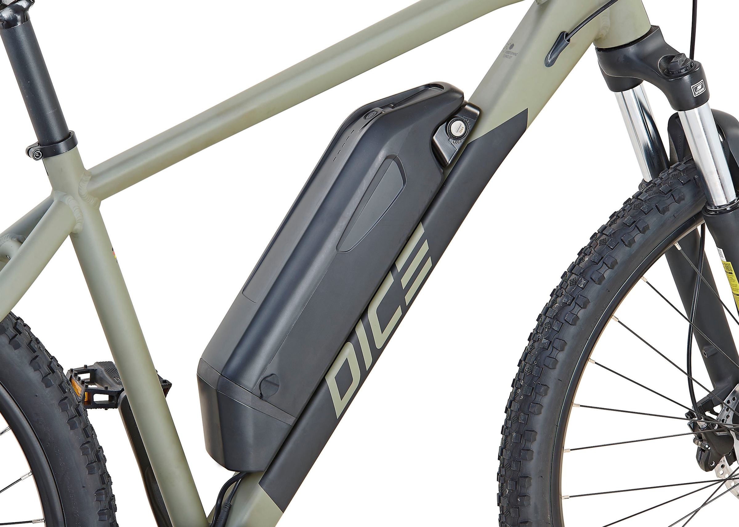 Prophete E-Bike »DICE 2.0«, 9 Gang, Shimano, Heckmotor 250 W, Pedelec, Elektrofahrrad für Herren, MTB, Mountainbike