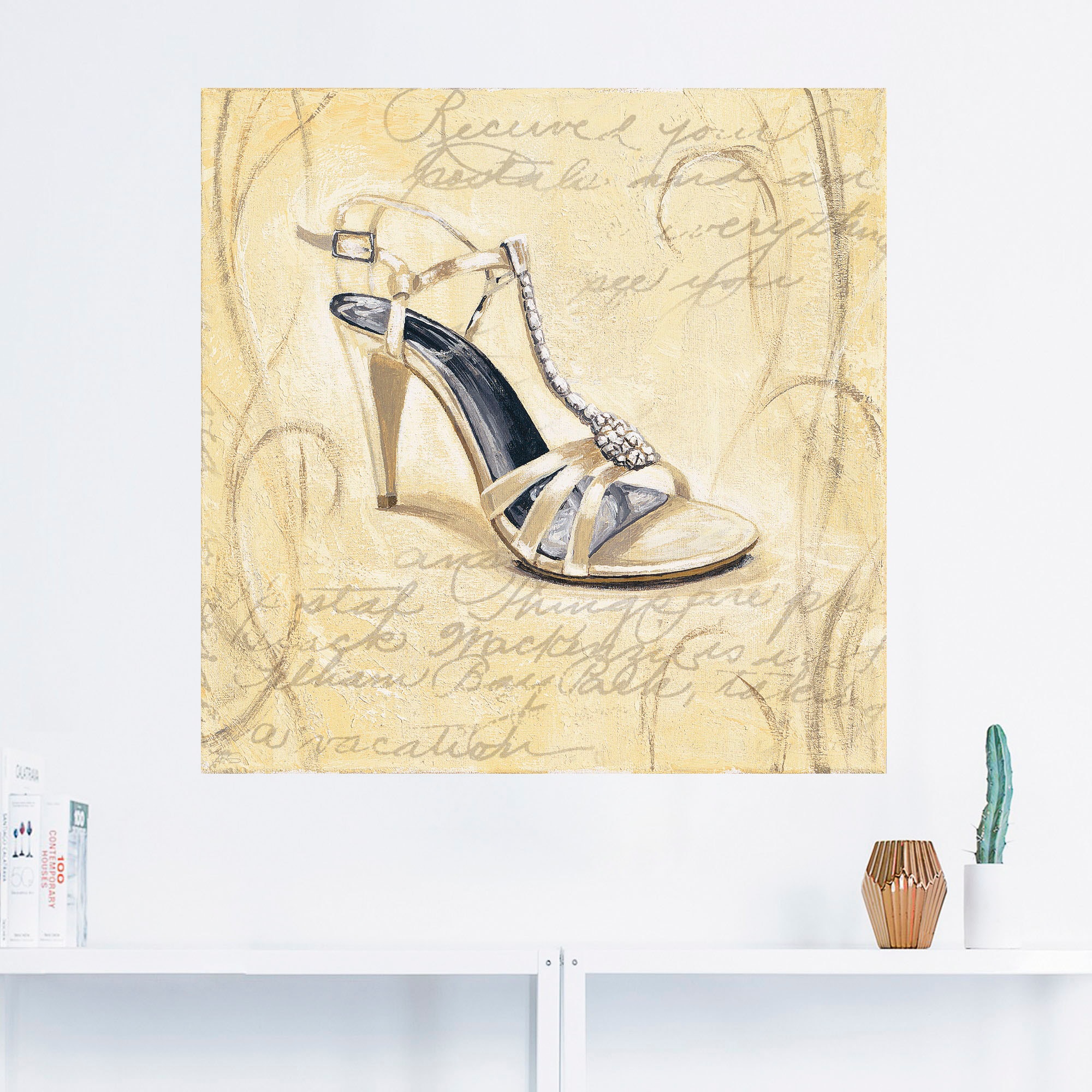 Artland Wandbild »Stiletto I - Schuh«, Mode, (1 St.), als Leinwandbild, Wandaufkleber in verschied. Größen