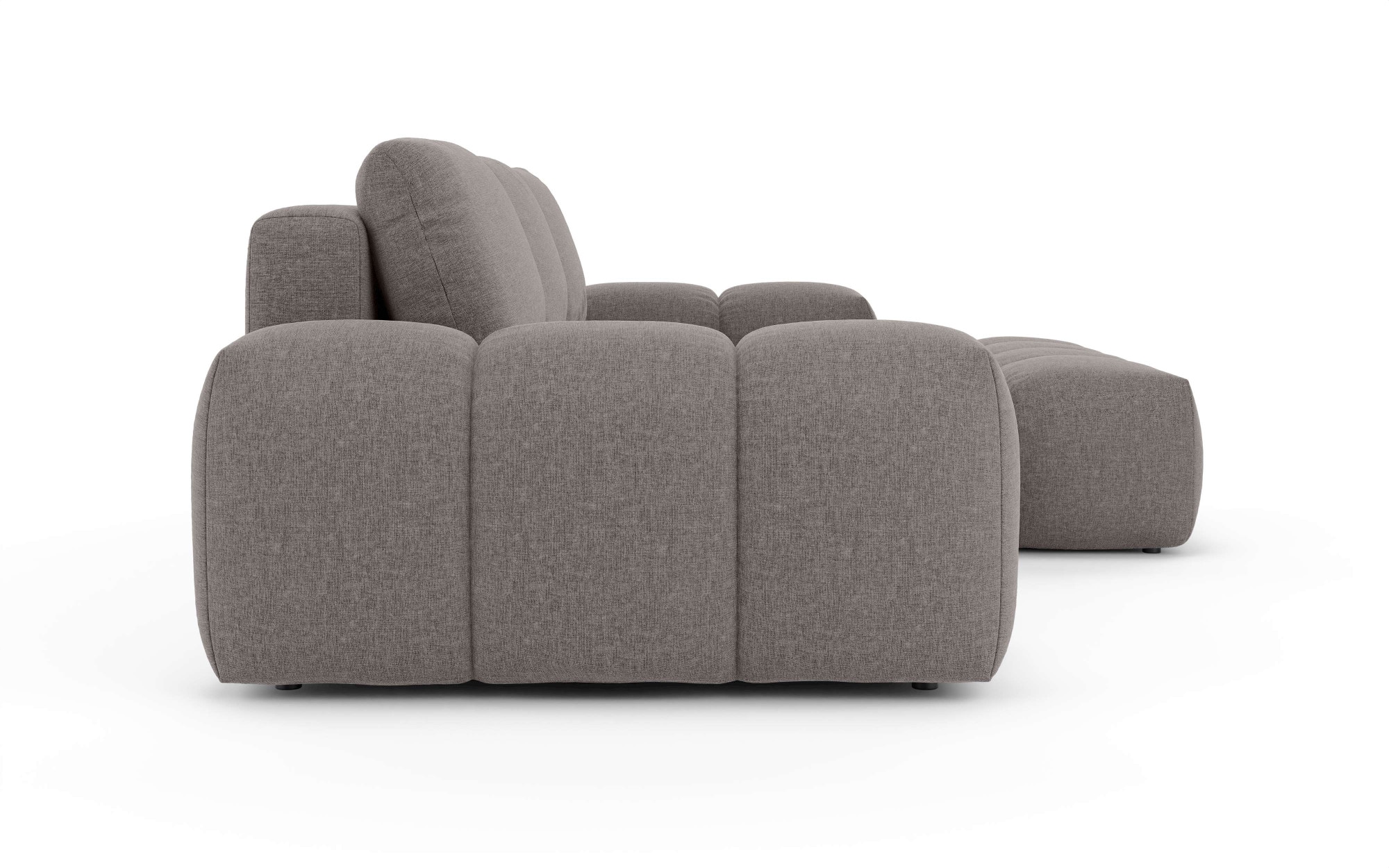 INOSIGN Ecksofa »AZITA klein optionale Schlafsofa mit Bettkasten, B/T/H: 270/166,5/84cm«, L-Form mit Wellenunterfederung, Bubble-Optik