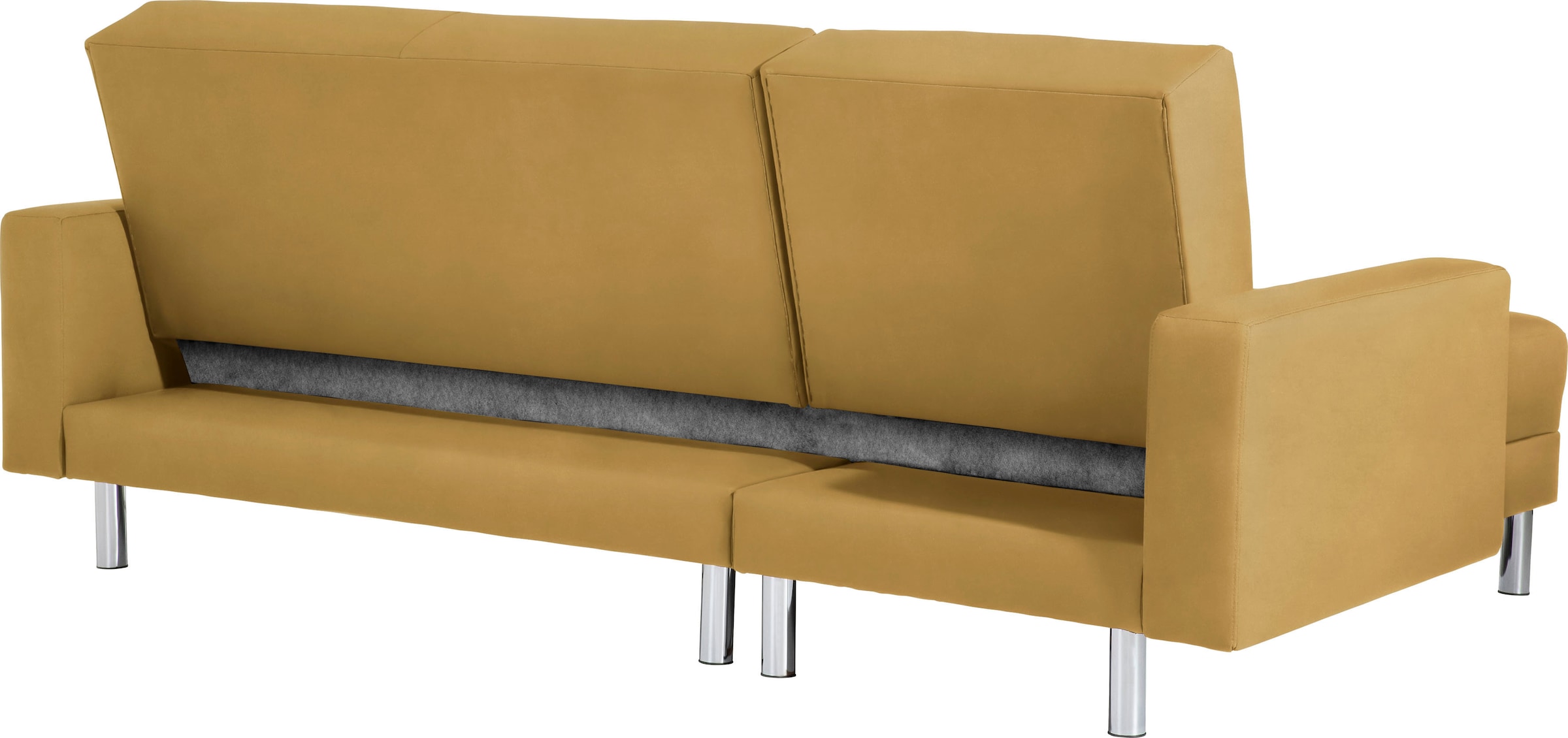 Max Winzer® Schlafsofa »Just Fresh modernes kubisches Sofa, Rückenverstellung für Sitzkomfort«, Recamiere links oder rechts montierbar, elegante Metallfüße