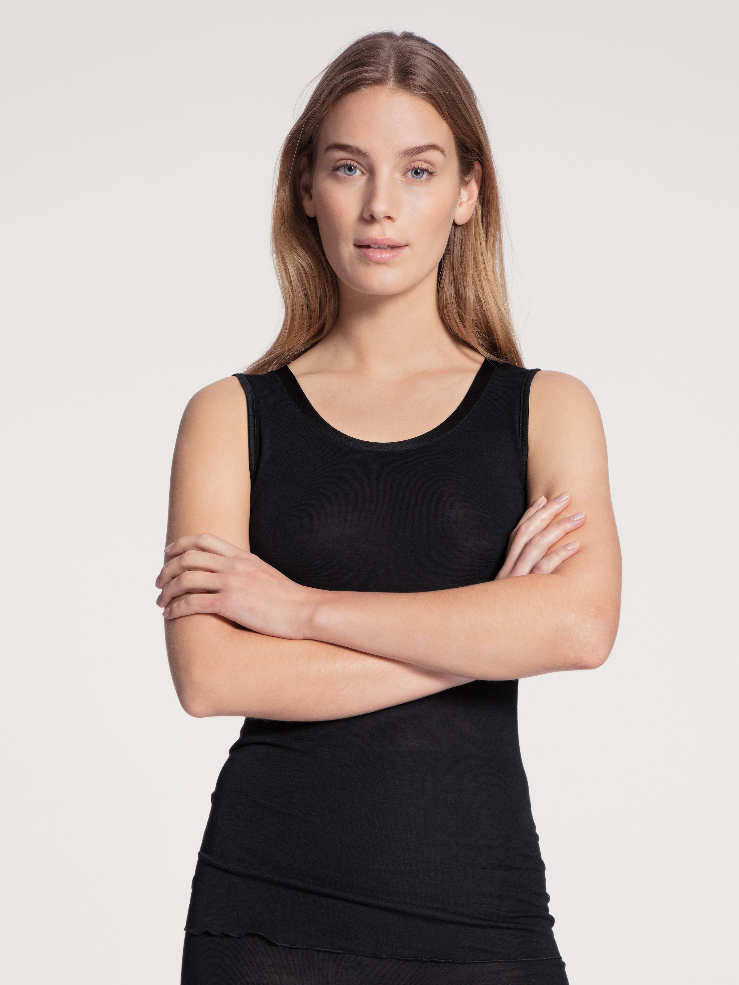 CALIDA Tanktop »True Confidence«, Rundhals, atmungsaktiv, wärmend, elastisch, Feinripp-Qualität