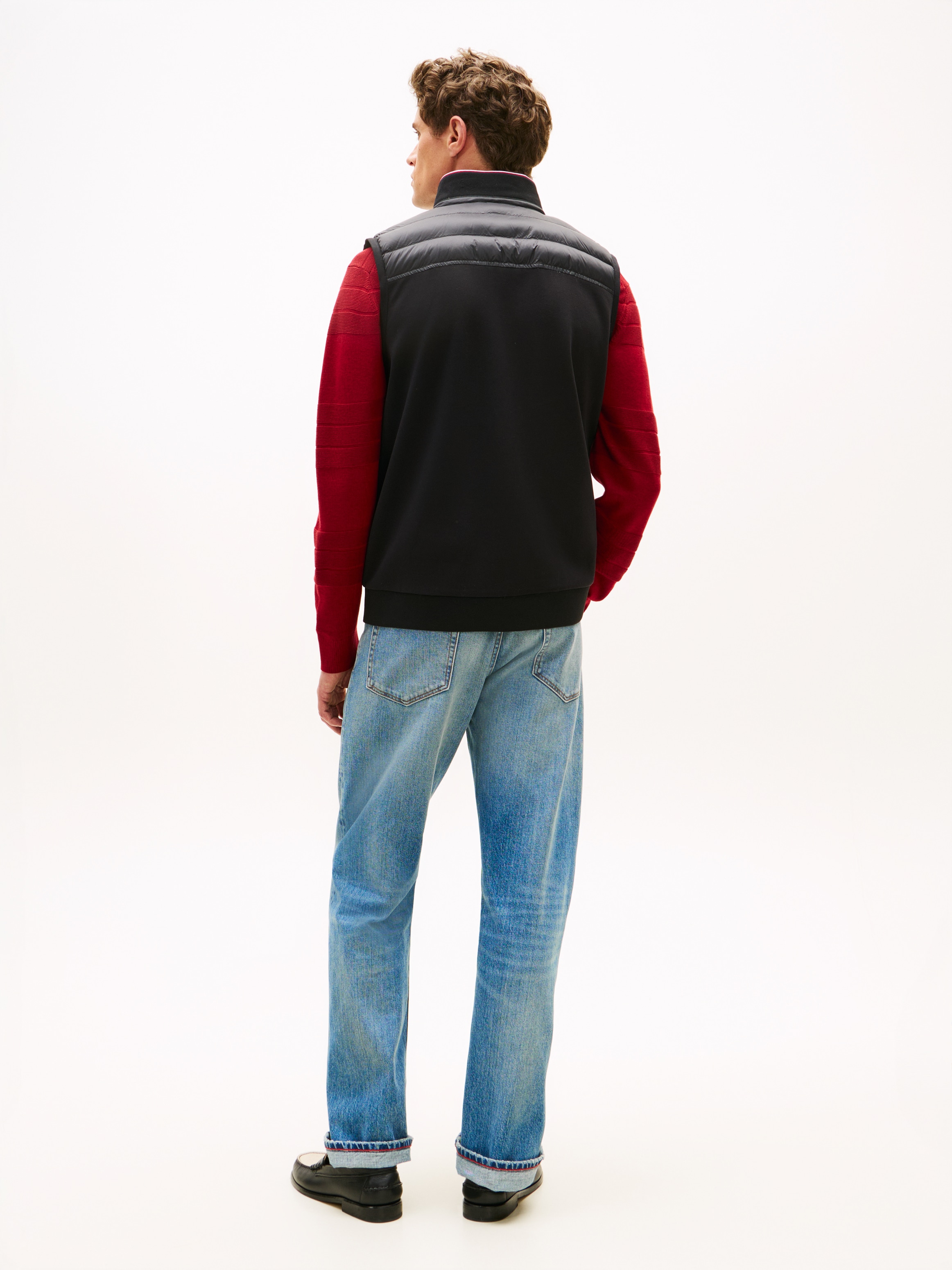 Tommy Hilfiger Steppweste »MIX MEDIA« Stehkragen, 2-Wege-Reißverschluss