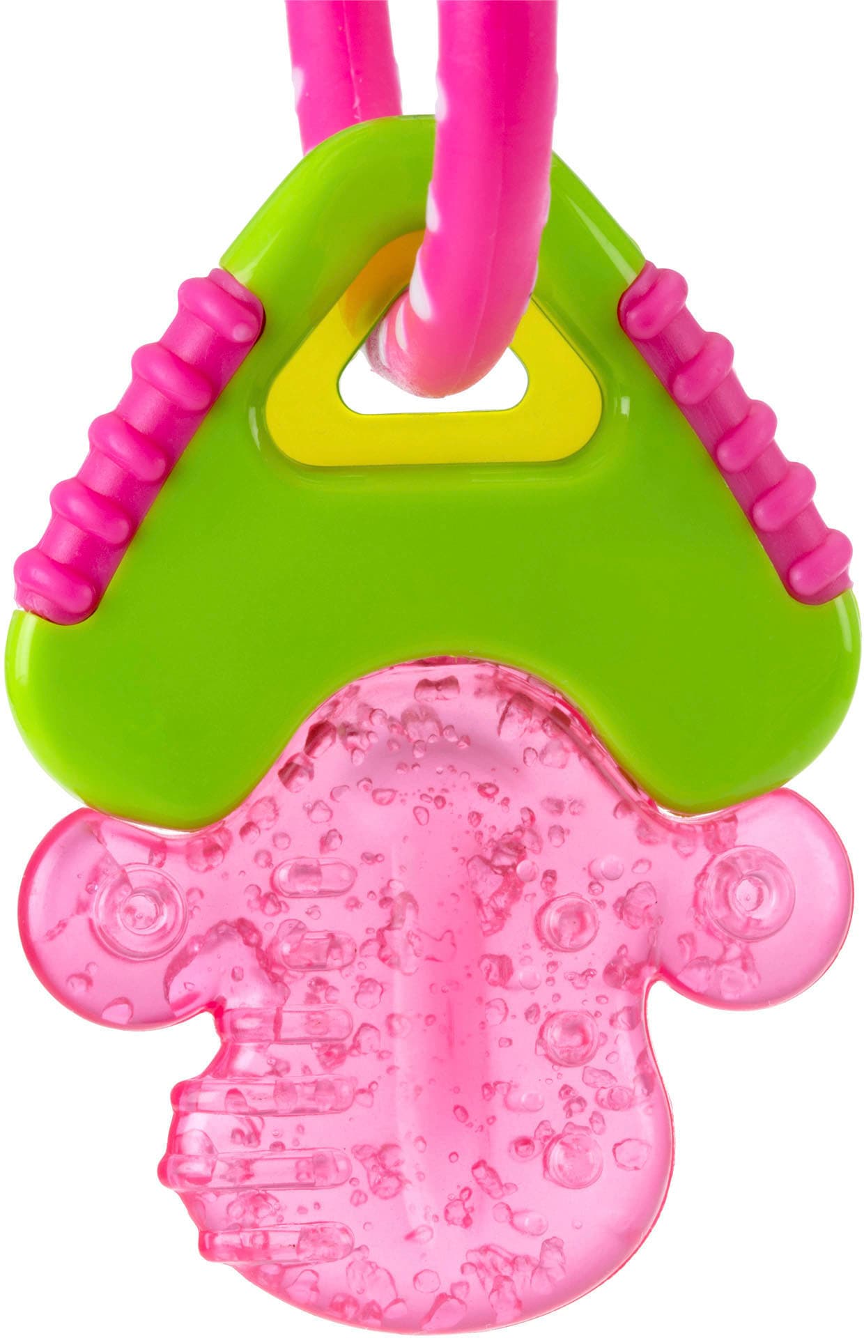 Nuby Beißring »Schlüssel, pink«, mit Kühlung