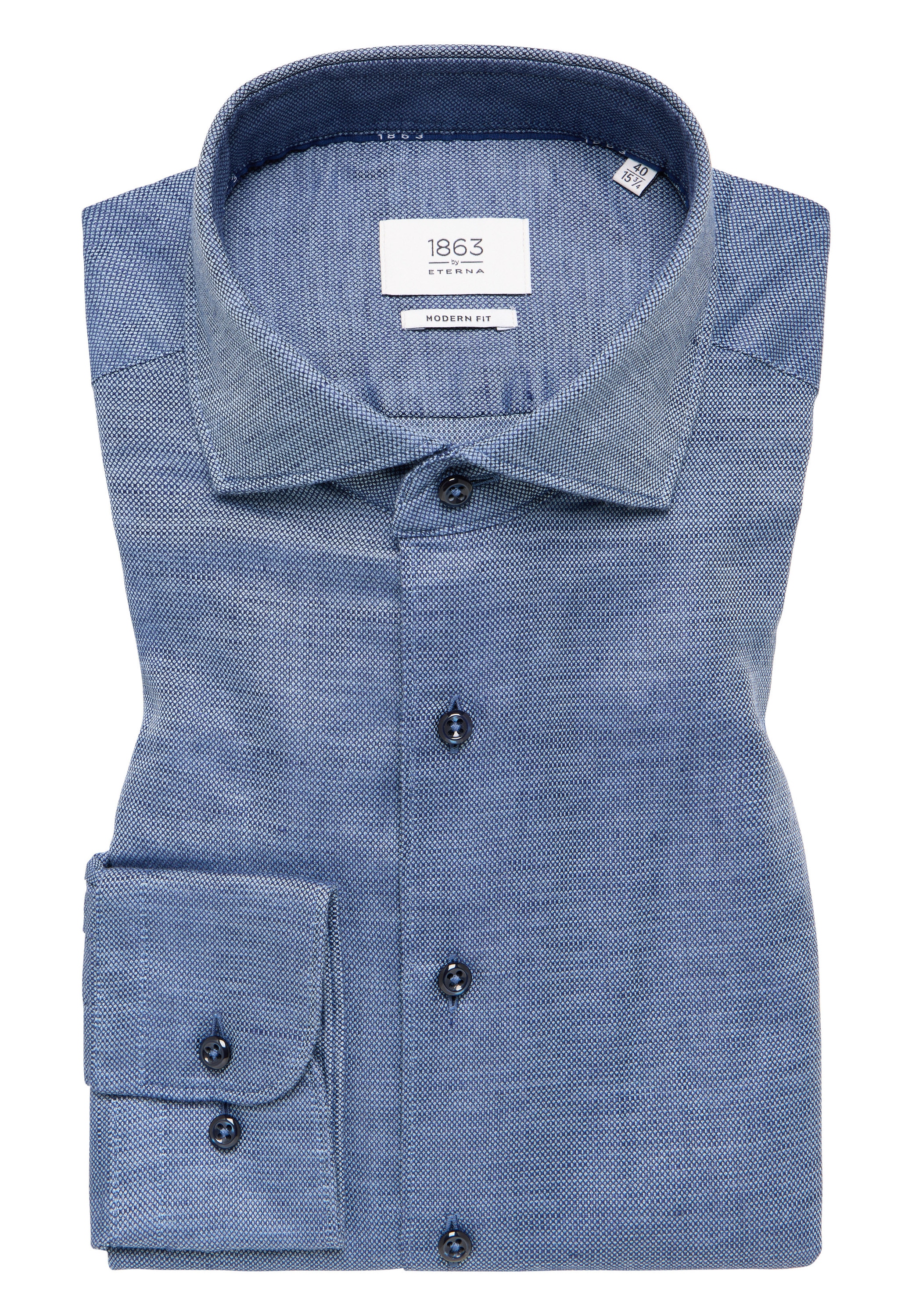 Eterna Langarmhemd »MODERN FIT« EASY IRON (bügelleicht)