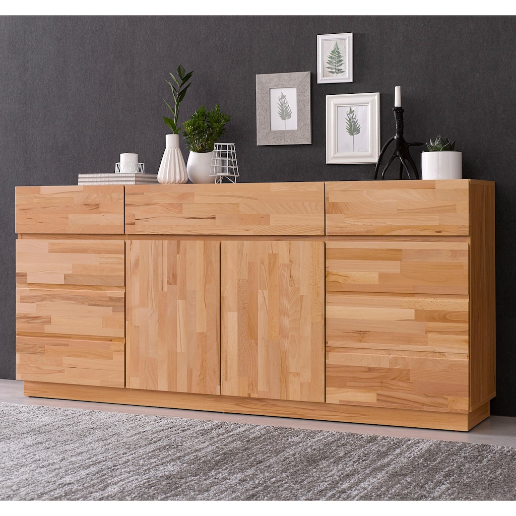 Home affaire Sideboard, Breite 180 cm, teilmassiv, FSC®-zertifiziert