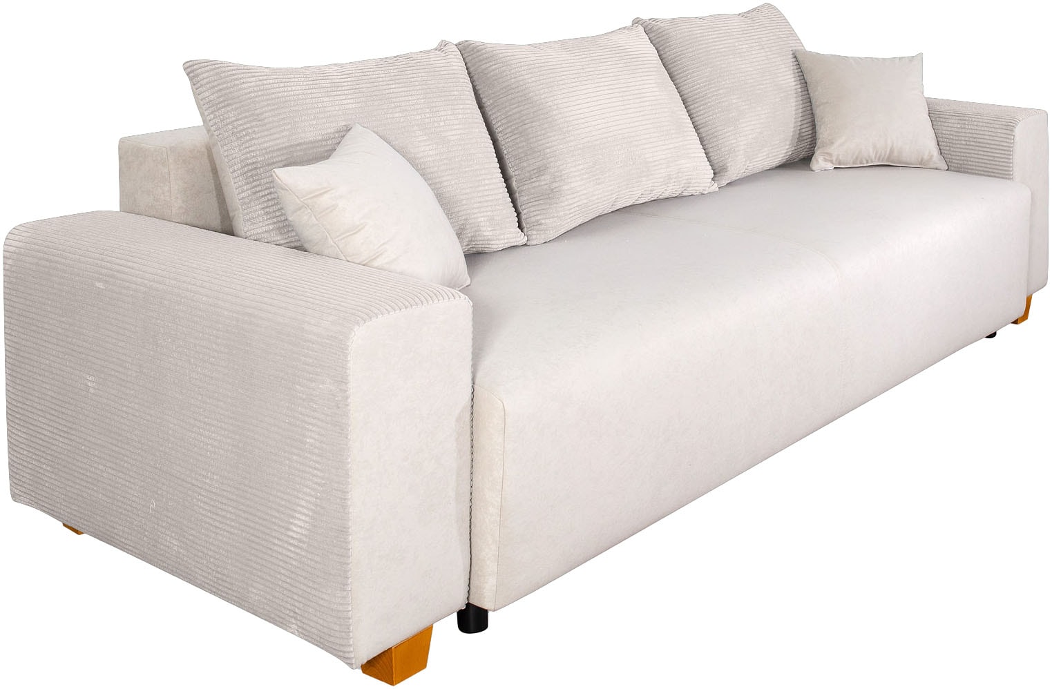 COLLECTION AB Schlafsofa »Yves, Liegefläche (B/T): 142/194 cm«, inkl. Bettfunktion, Bettkasten, Federkern & Zierkissen