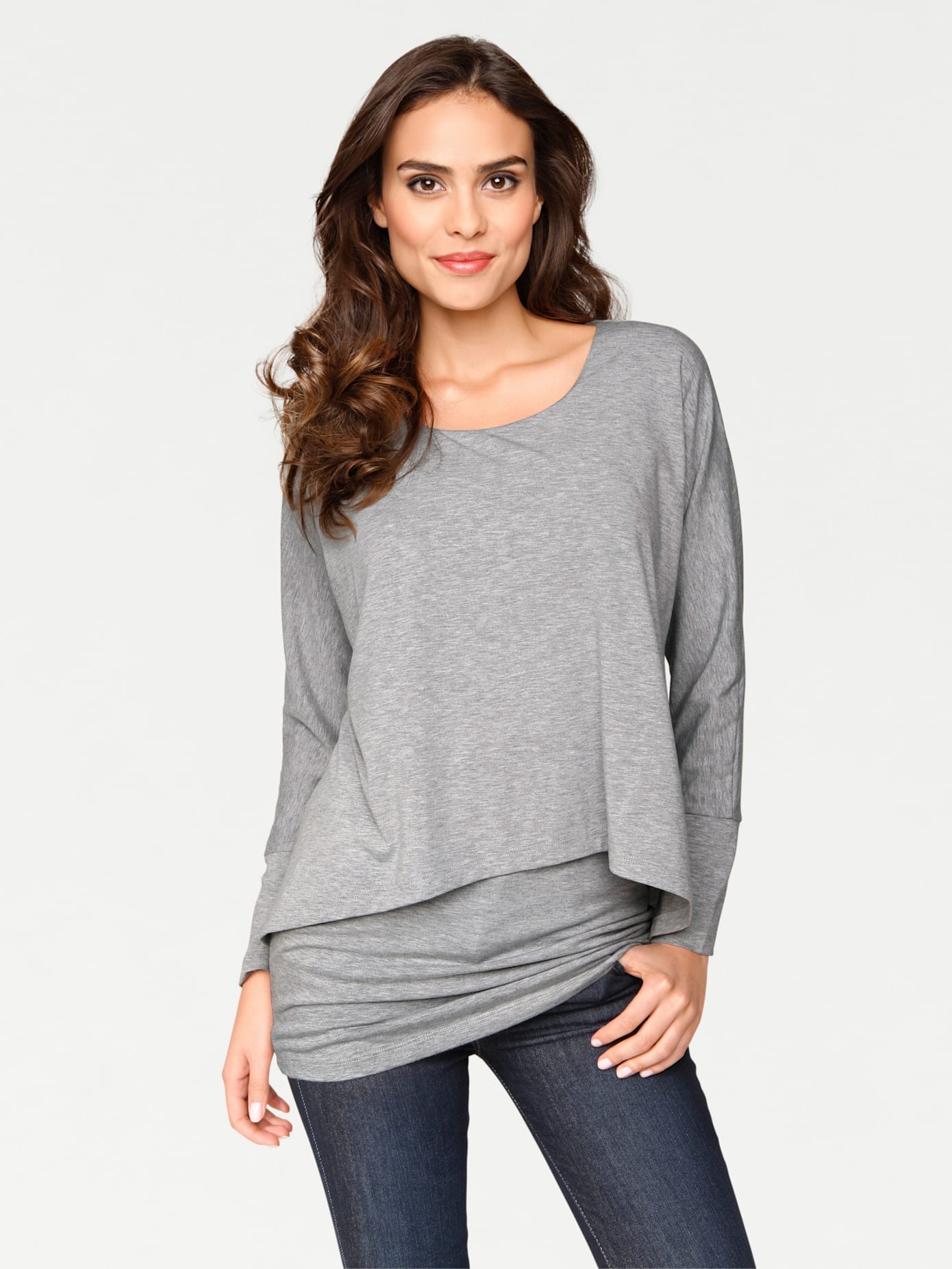 heine Rundhalsshirt »Rundhals-Shirt«, (1 tlg.)