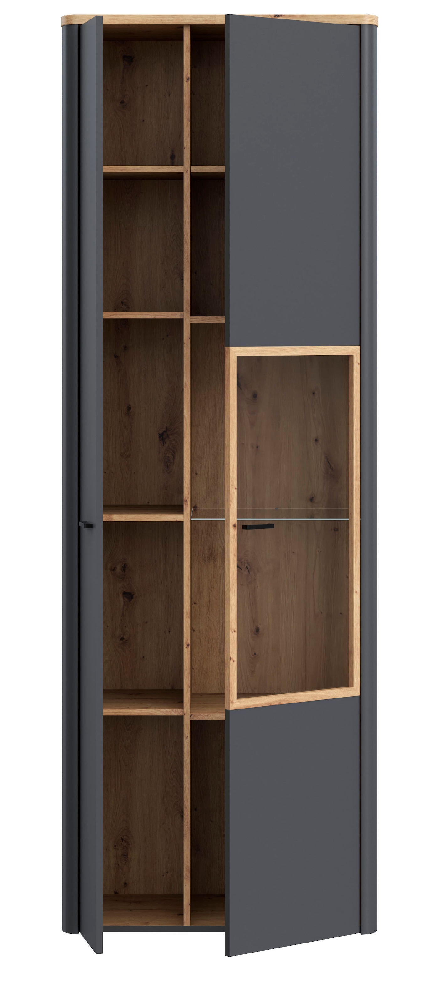 FORTE Vitrine »Leokadia«, Standvitrine, Stauraumvitrine, Höhe ca. 211 cm