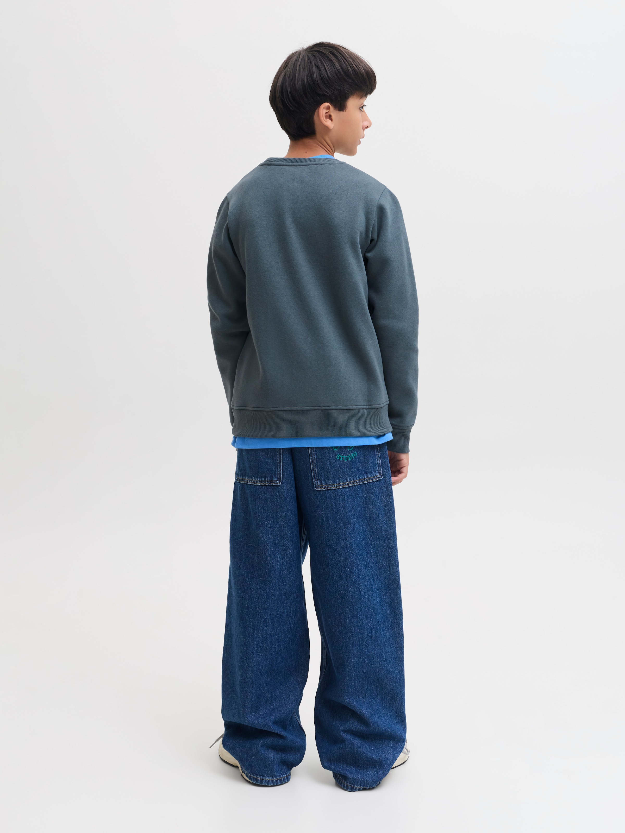 Jack & Jones Junior Sweatshirt »JJMUNK SWEAT CREW NECK SN JNR«, Materialmix, regular fit
