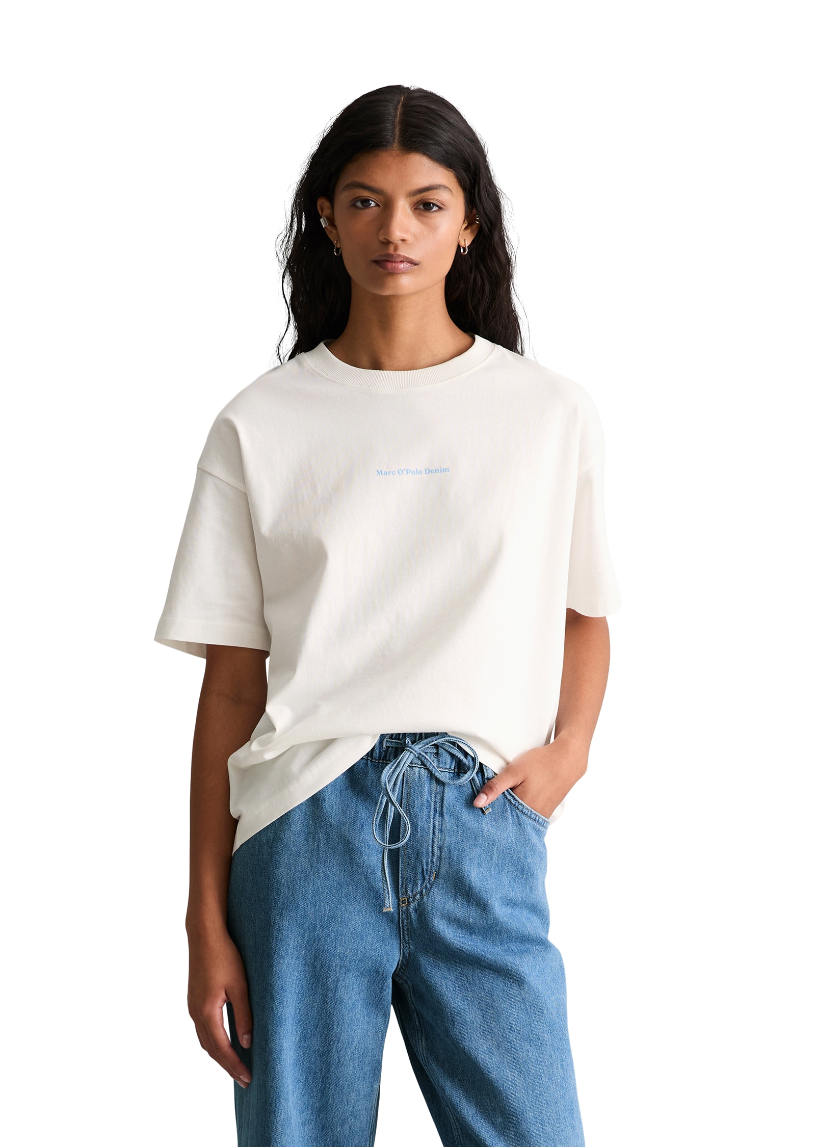 Marc O'Polo DENIM T-Shirt »relaxed aus Organic Cotton« auffälliger Rückenprint