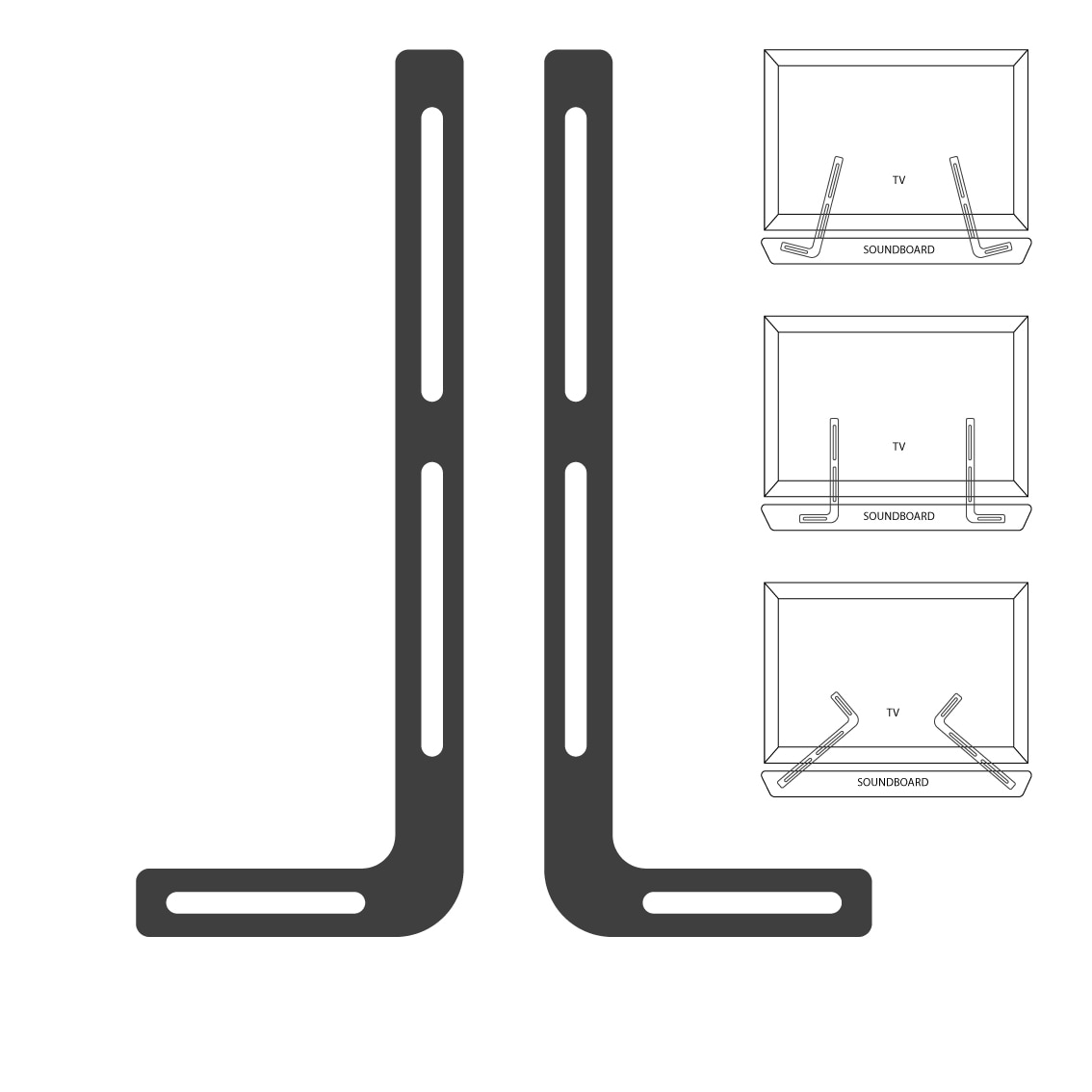 VCM TV-Wandhalterung »VCM Universal Soundbarhalterung | Sounbar Halter | Belastbarkeit bis zu 20kg - SB300«, (VCM SB)