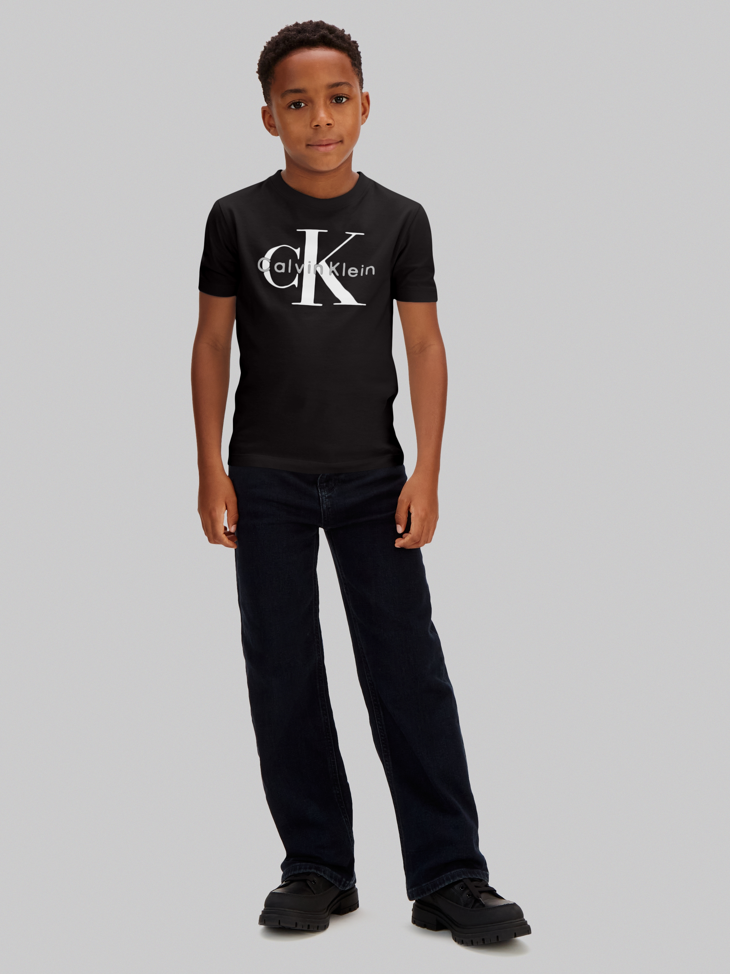 Calvin Klein Jeans T-Shirt »MONO LOGO T-SHIRT« Regular fit für Kinder, mit Logoschriftzug