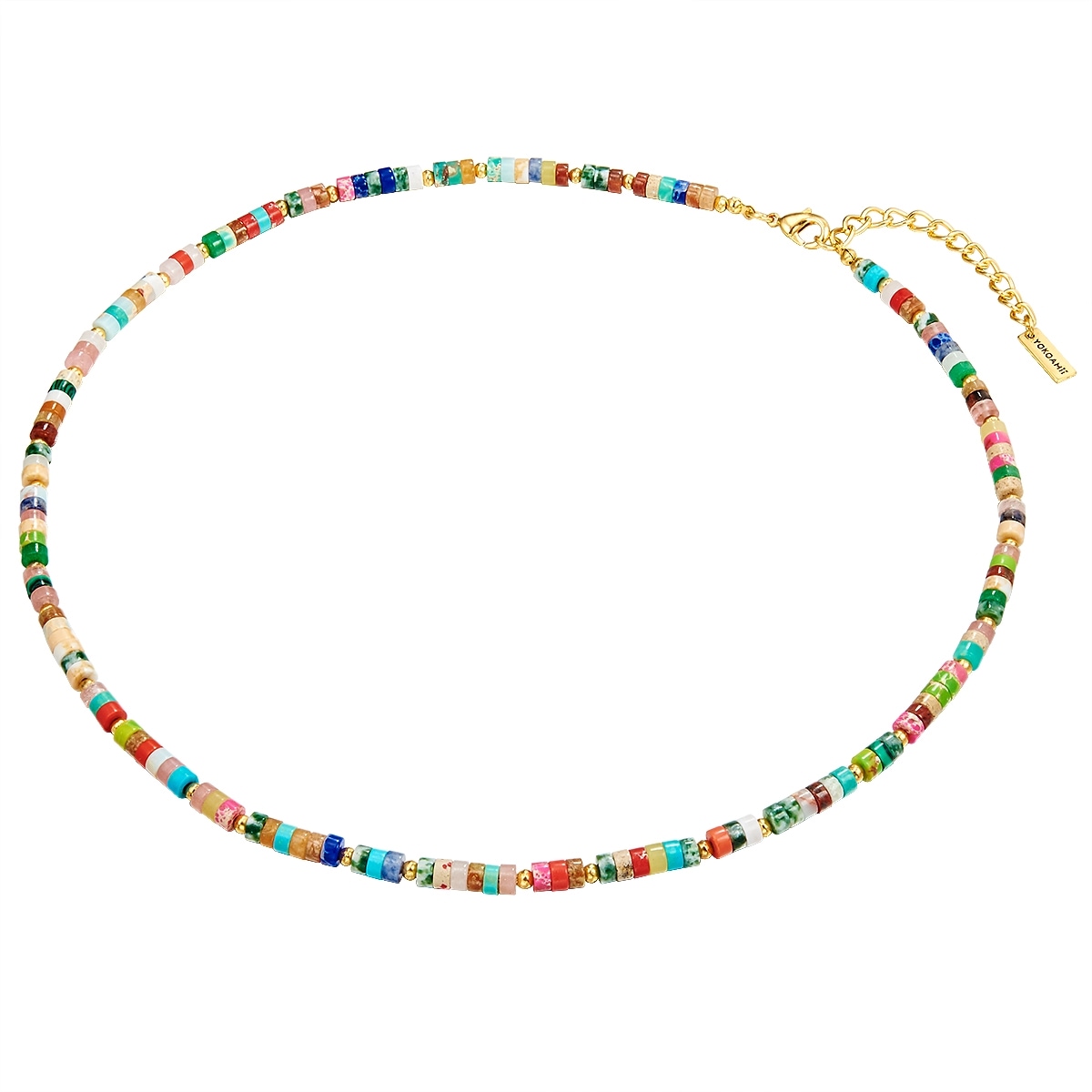 Yokoamii Kette ohne Anhänger »Y20« Kette gelbgold bunt