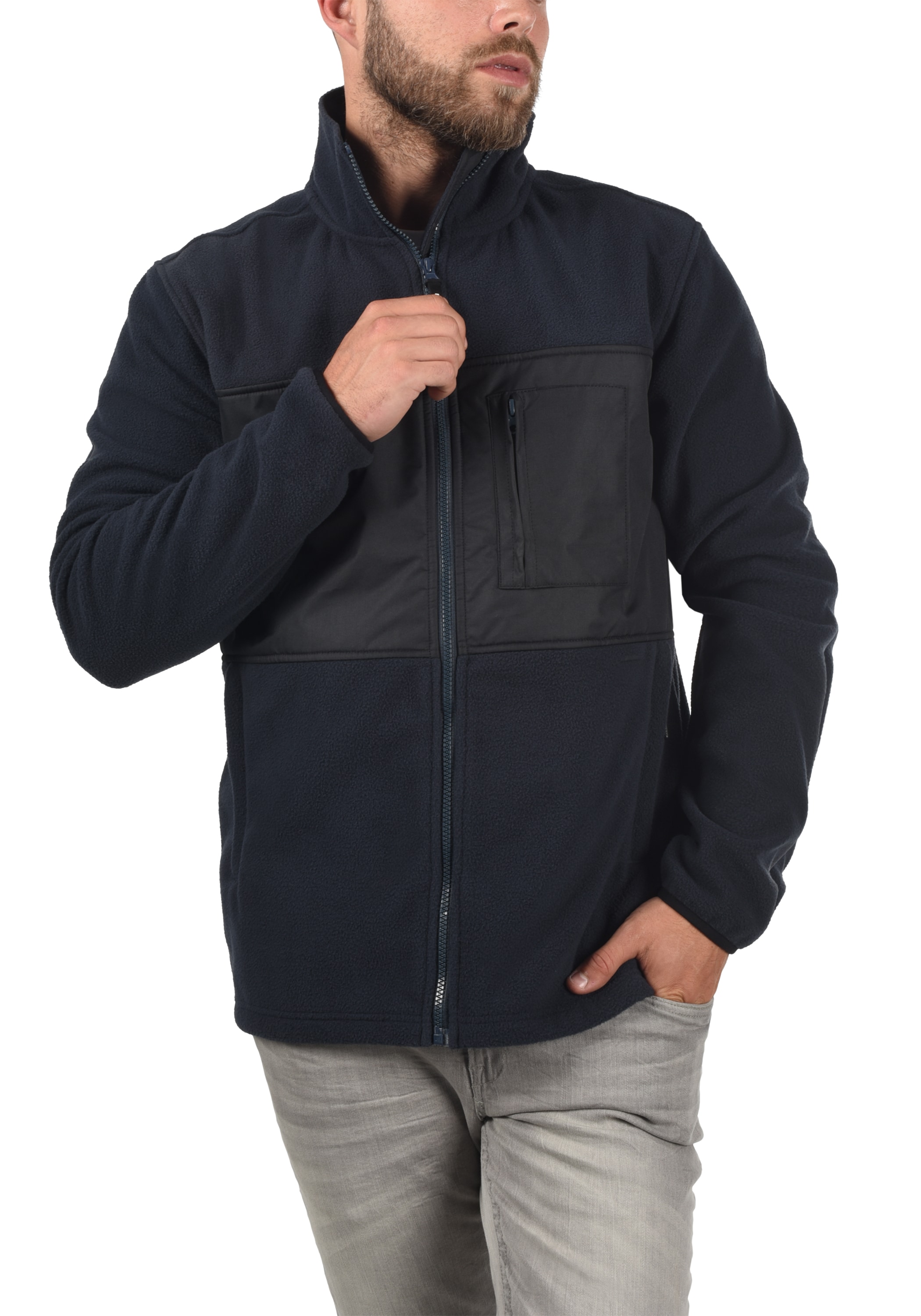 Indicode Fleecejacke »Fleecejacke IDBirch«, ohne Kapuze