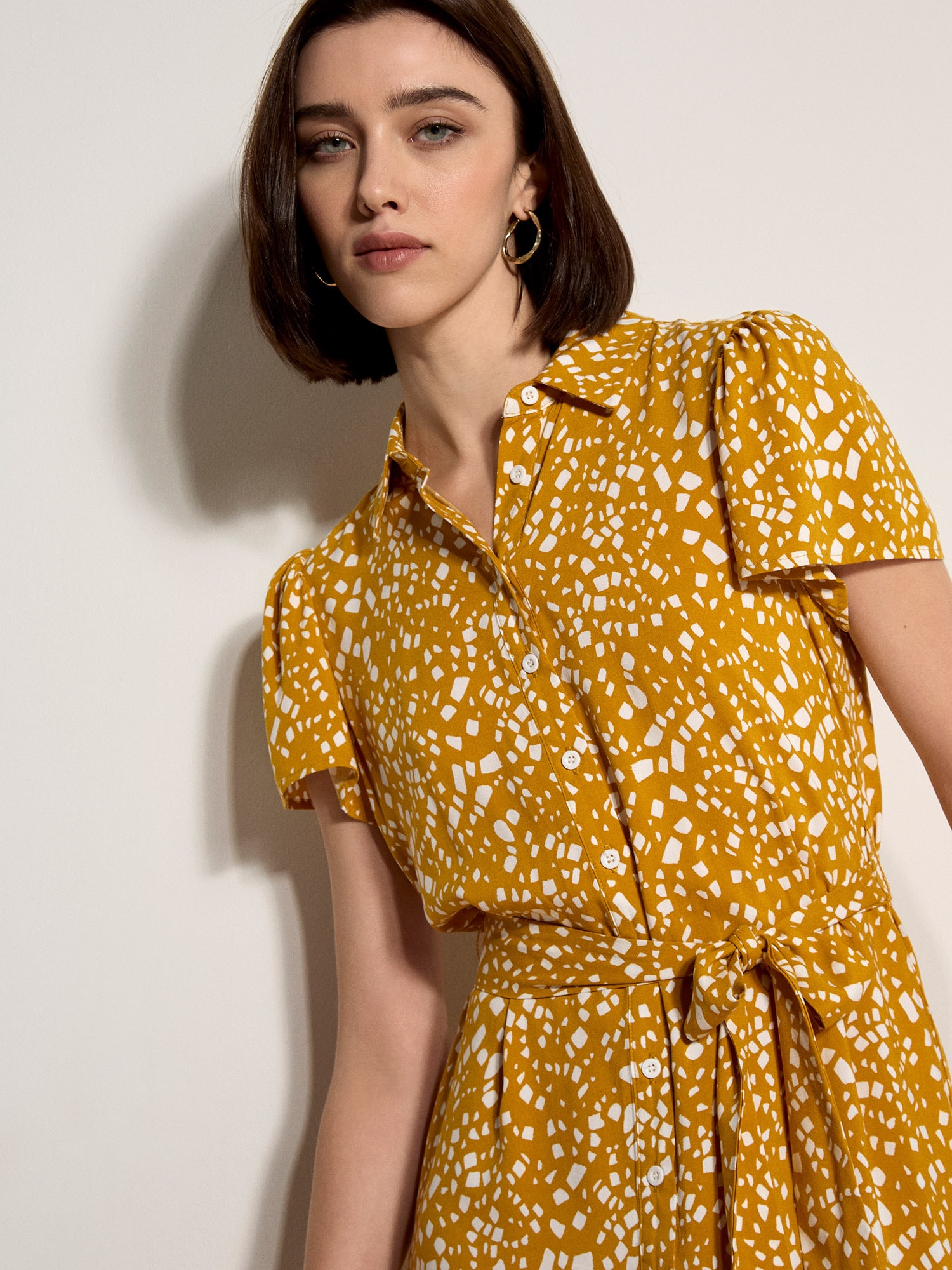 Apricot Minikleid »Minikleid« mit verstreuten Quadraten