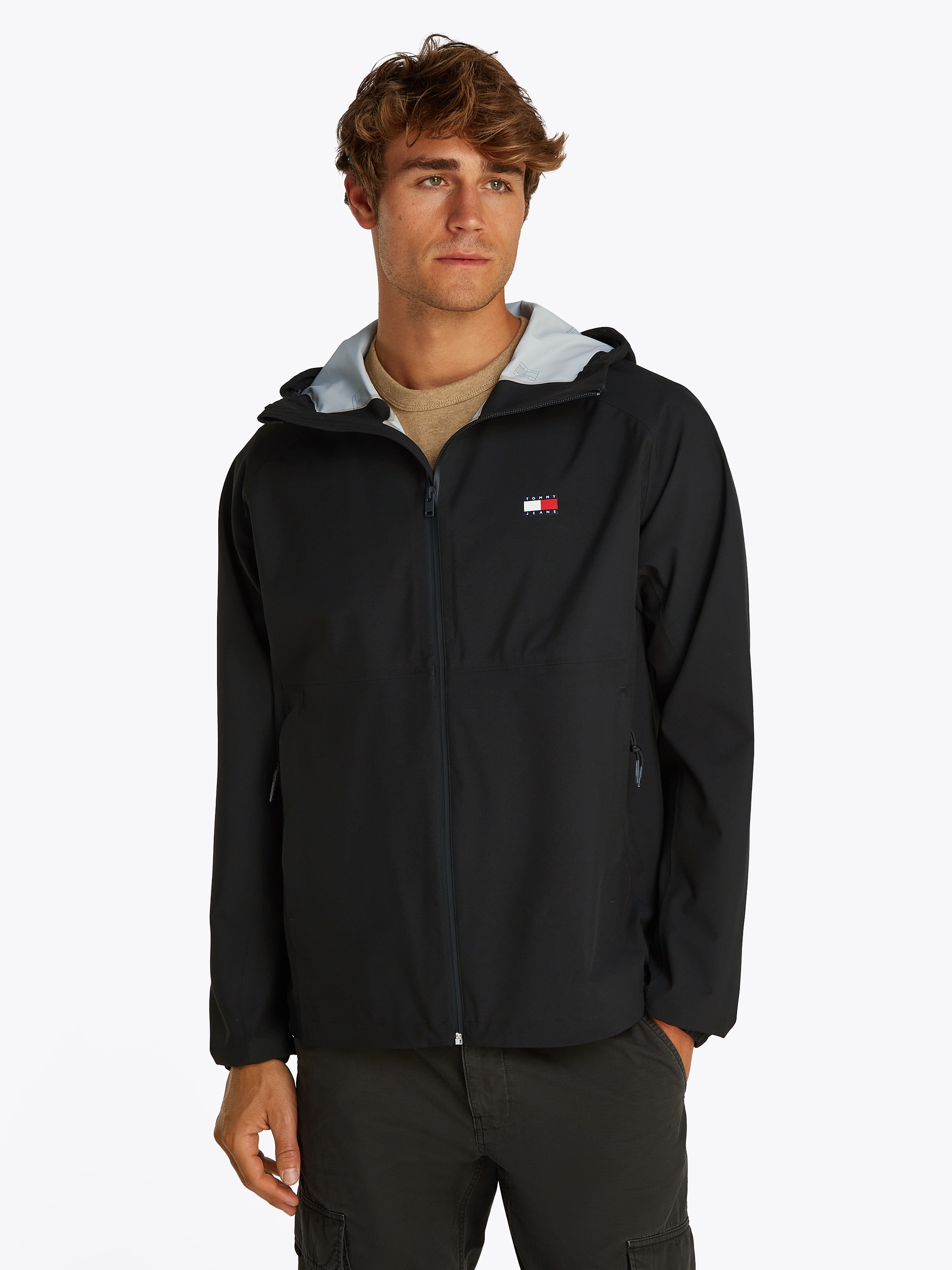 TOMMY JEANS Blouson »TJM TECH WINDBREAKER«, mit Kapuze