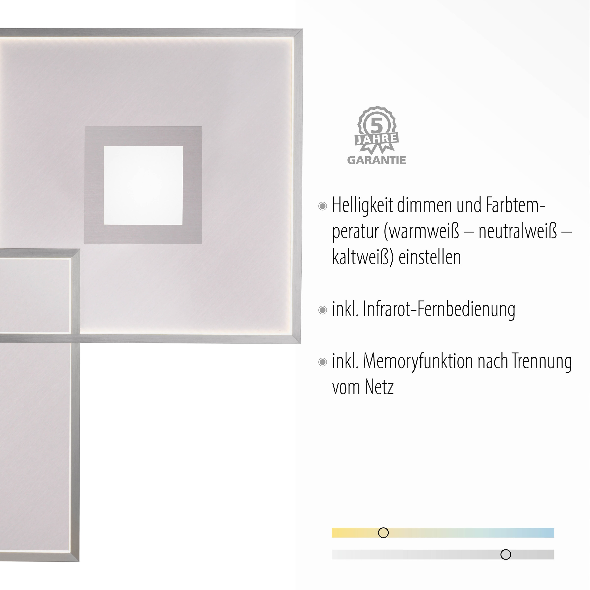 Paul Neuhaus LED Deckenleuchte Shop OTTO Infrarot 2 flammig-flammig, »AMARA«, Online inkl. Fernbedienung, im
