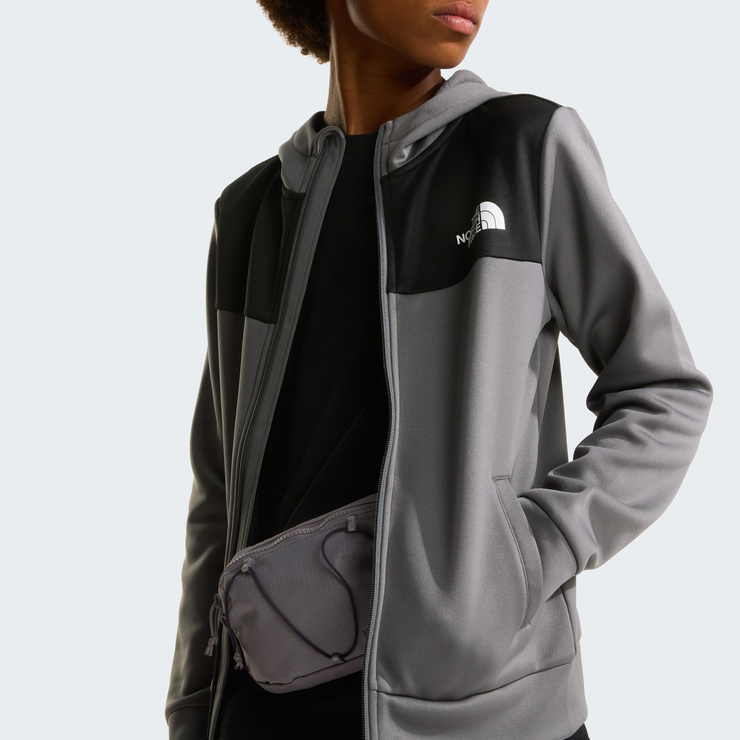 The North Face Fleecejacke »TEEN REAXION FZ HOODIE« für Jugendliche, sportlicher Stil, mit Reißverschluss
