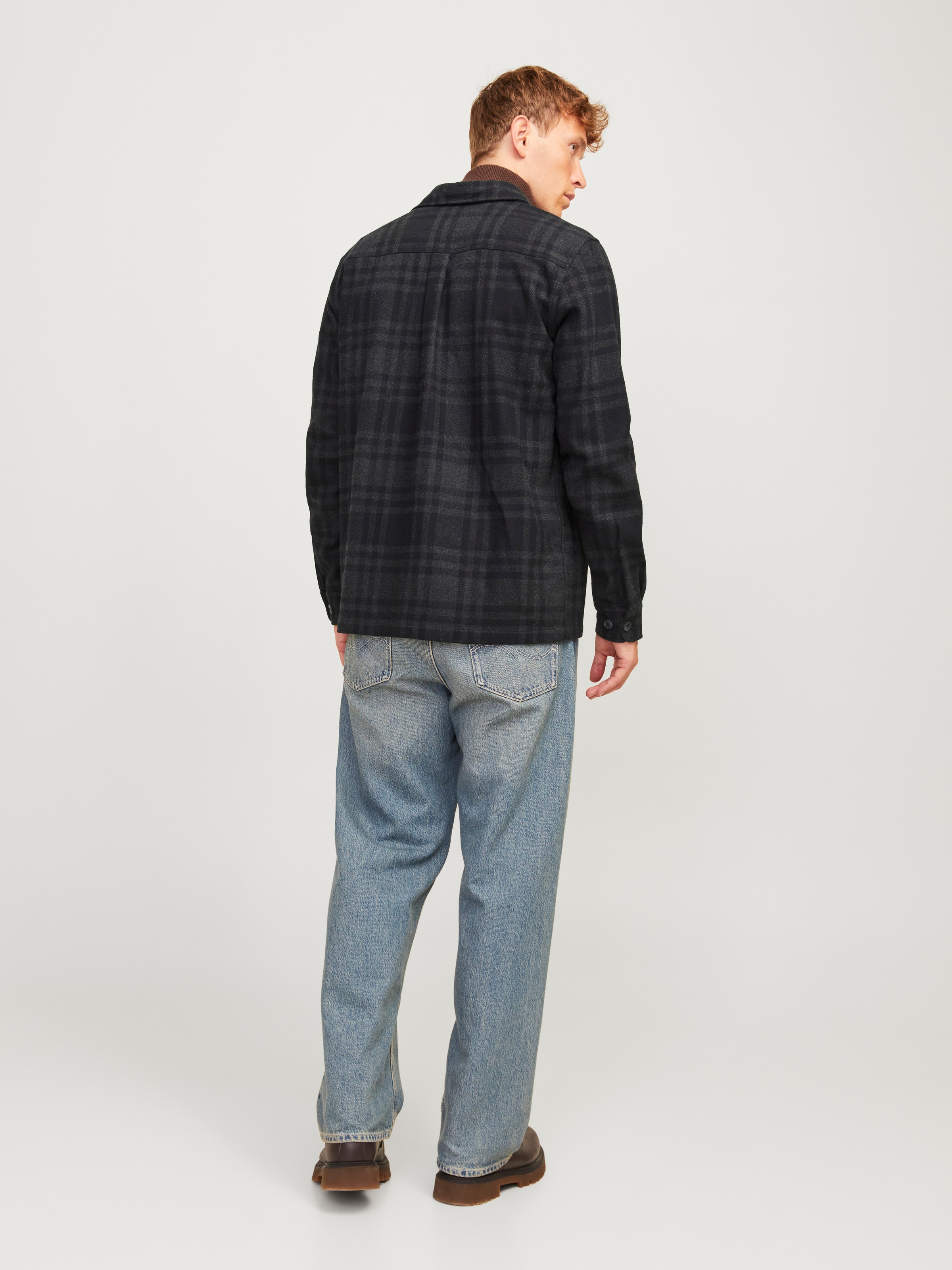 Jack & Jones Langarmhemd »JPRRAYMOND MELANGE CHECK LS OVERSHIRT SN«